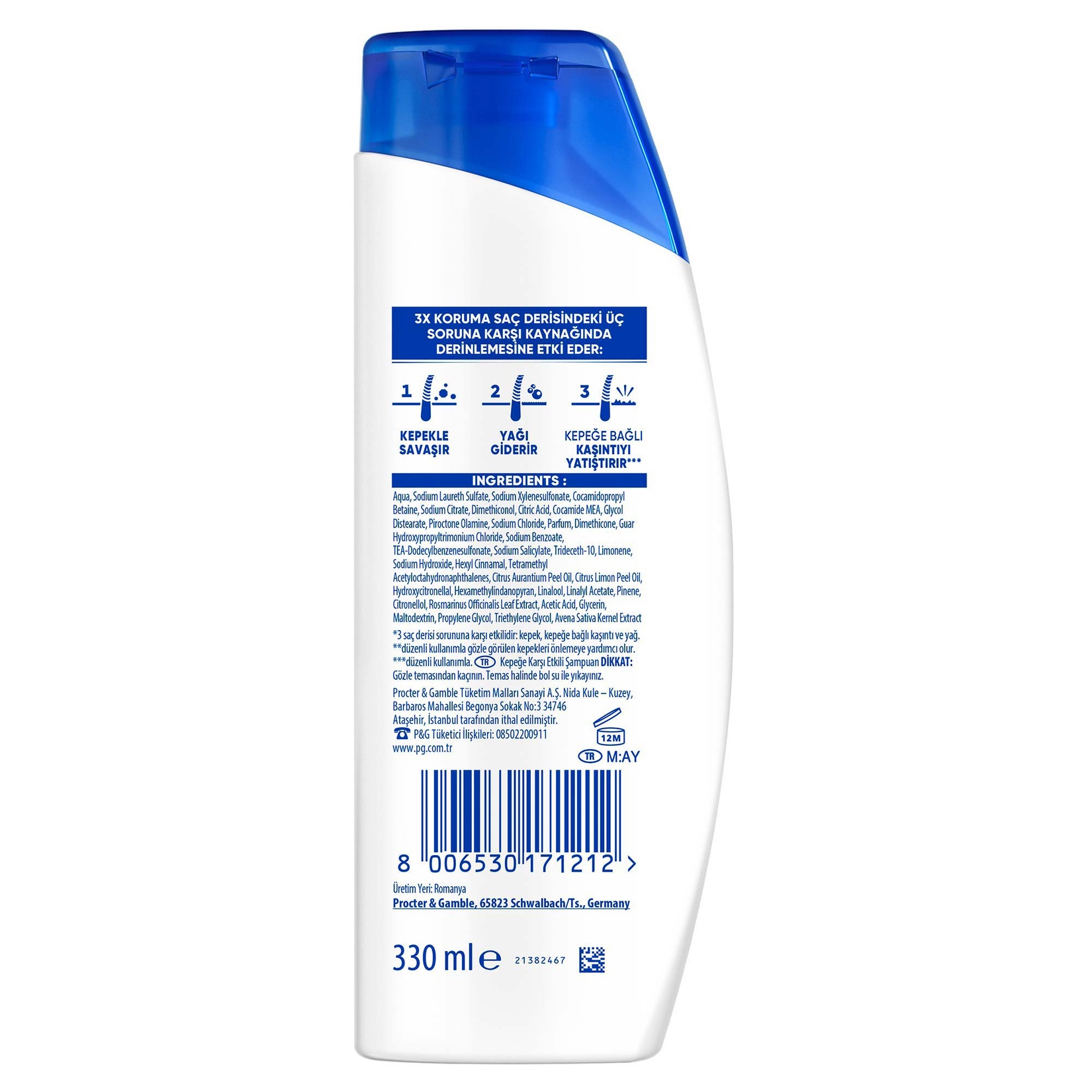Head & Shoulders Biberiye Özlü Güçlü Saçlar Şampuan 330 Ml - Görsel 8