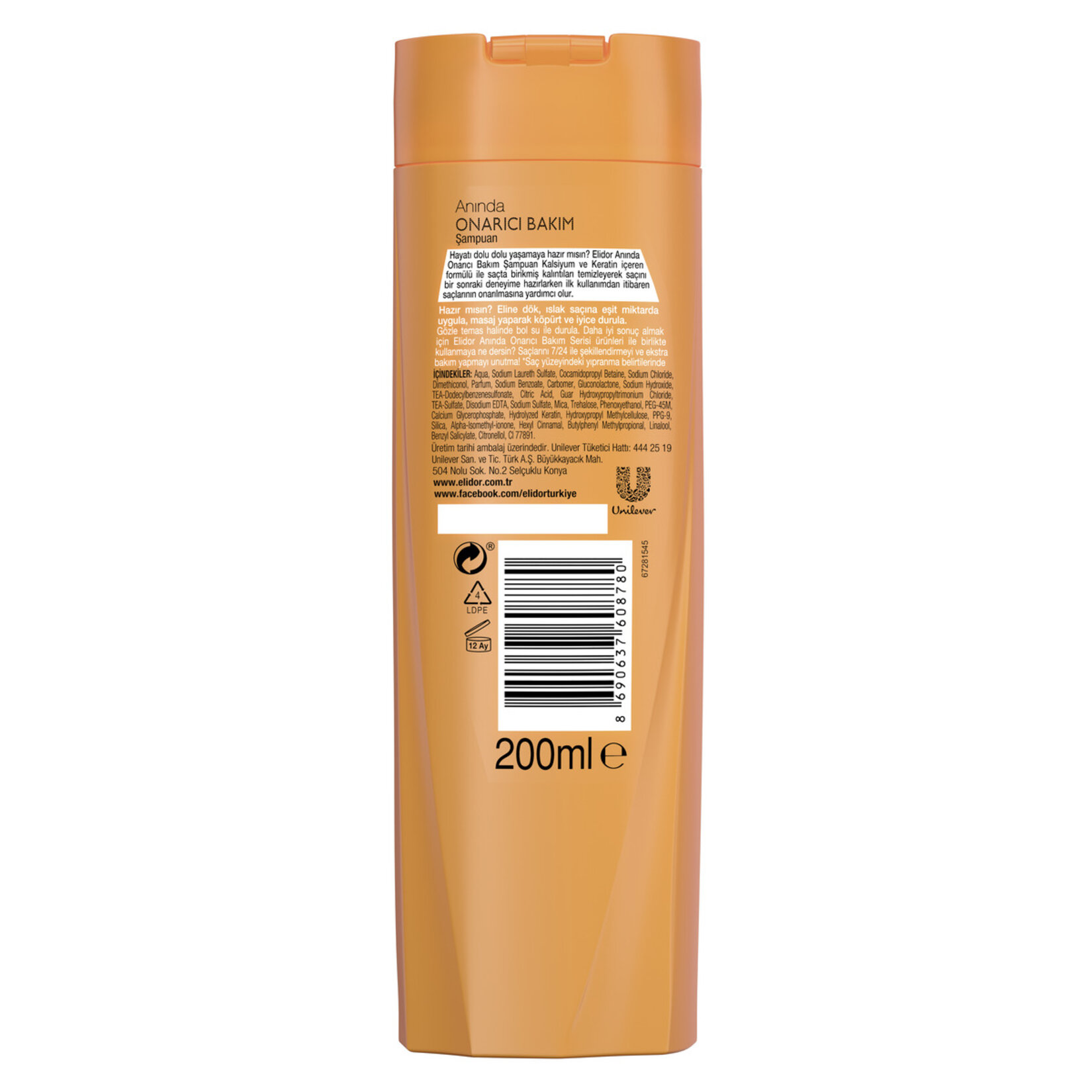 Elidor Şampuan Anında Onarıcı Bakım 200 Ml - Görsel 3