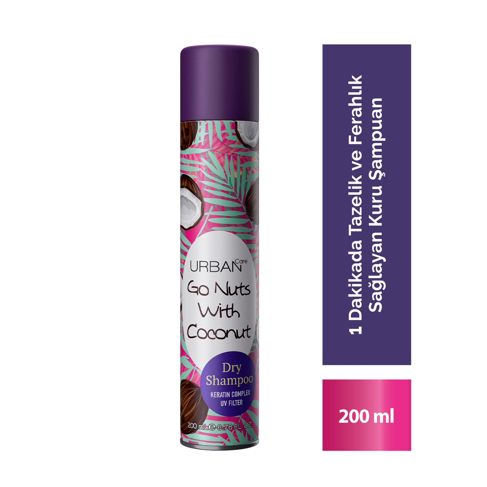URBAN Care Go Nuts With Coconut Kuru Şampuan 200ml - Görsel 2