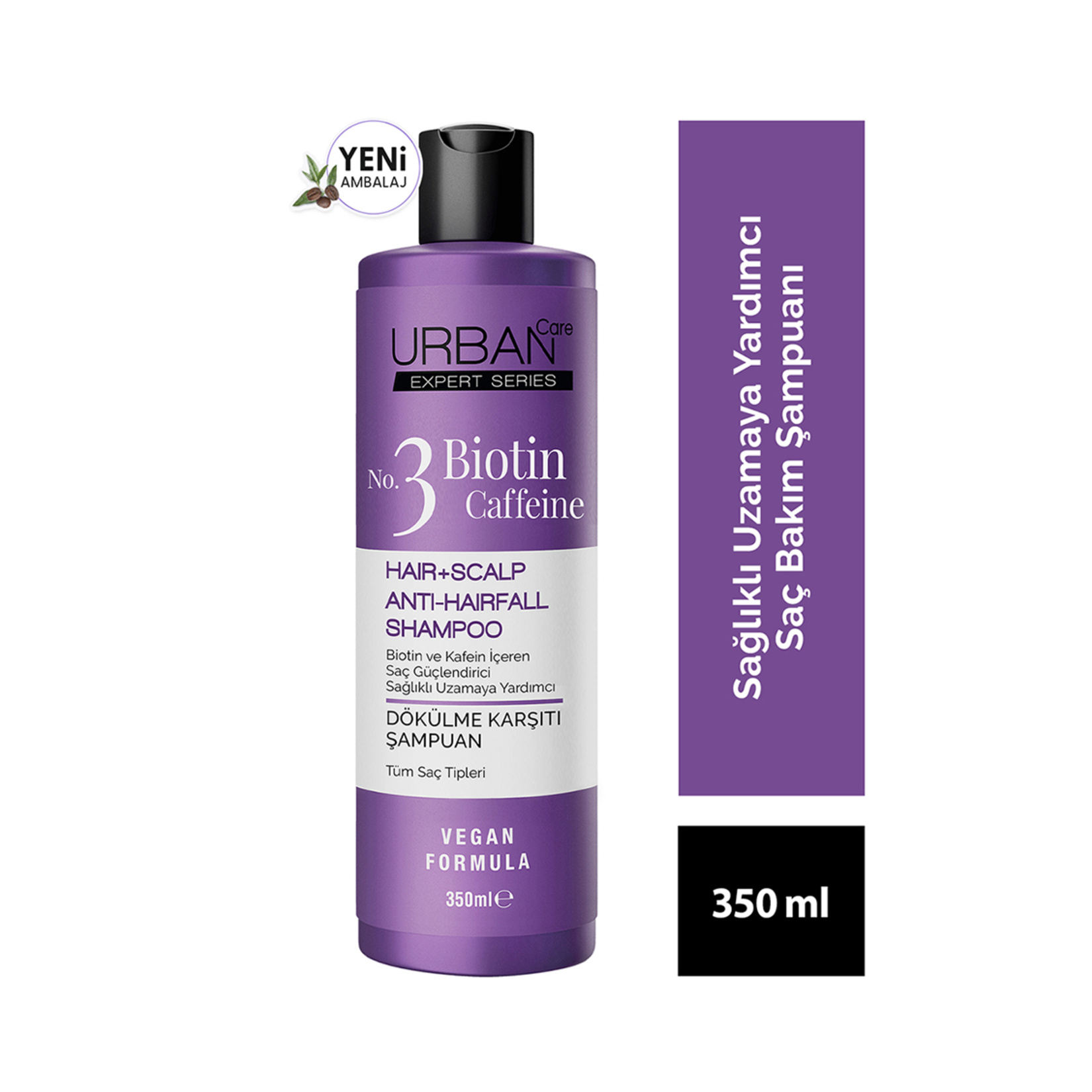URBAN Care EXPERT Biotin&Kafein Saç Bakım Şampuanı 350ml - Görsel 3