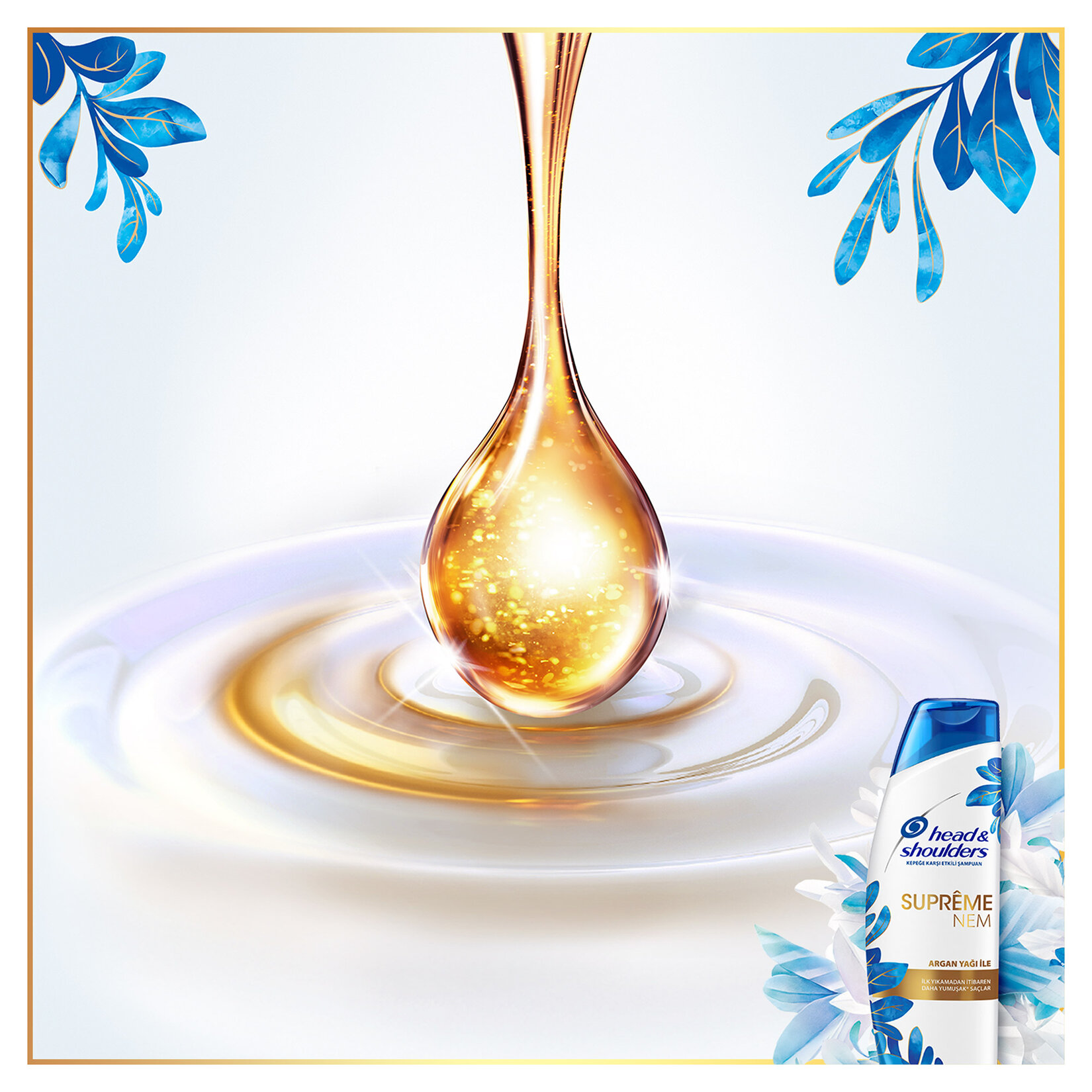 Head & Shoulders Supreme Şampuan Argan Yağlı Nem 300 ml - Görsel 3