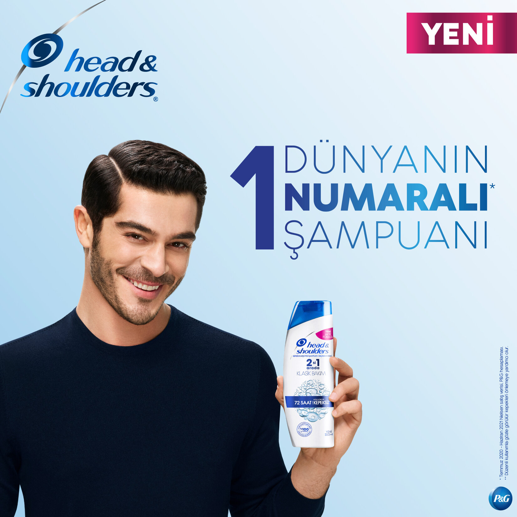 Head & Shoulders 2'si 1 Arada Kepek Karşıtı Şampuan Klasik Bakım 200 ml - Görsel 3