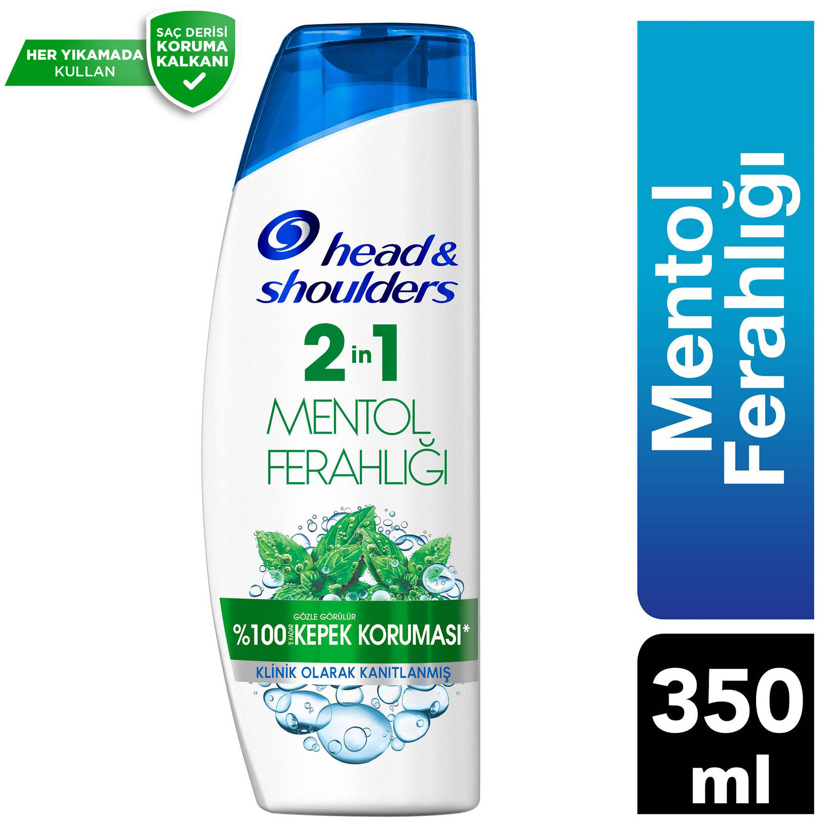 Head & Shoulders Mentol Ferahlığı 2in1 Kepeğe Karşı Etkili Şampuan 350 Ml - Görsel 2