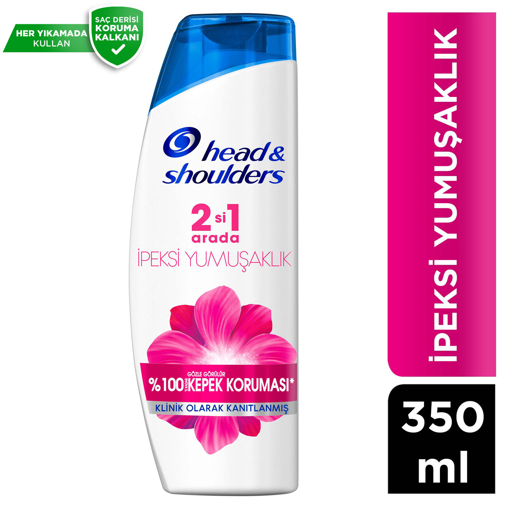 Head & Shoulders İpeksi Yumuşaklık 2in1 Kepeğe Karşı Etkili Şampuan 350 Ml - Görsel 2
