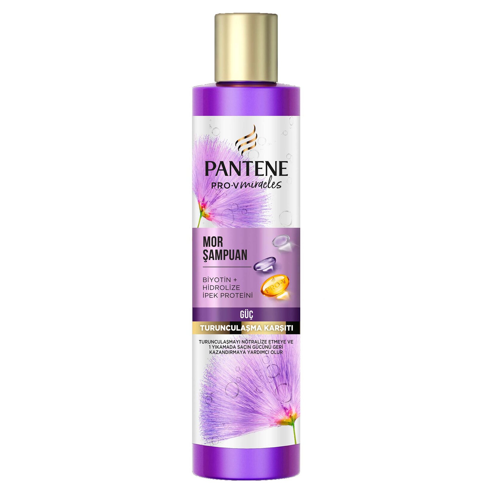 Pantene Pro-v İpeksi Parlaklık Mor Şampuan 225 Ml - Görsel 1