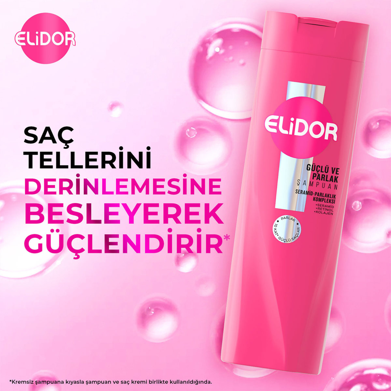 Elidor Saç Bakım Şampuanı Güçlü ve Parlak 400 Ml - Görsel 2