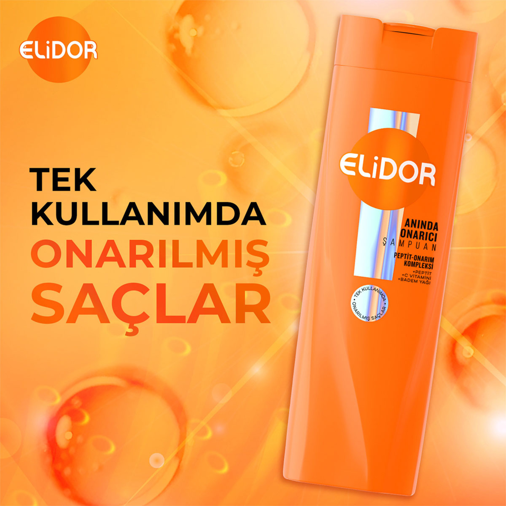 Elidor Saç Bakım Şampuanı Anında Onarıcı 400 Ml - Görsel 2