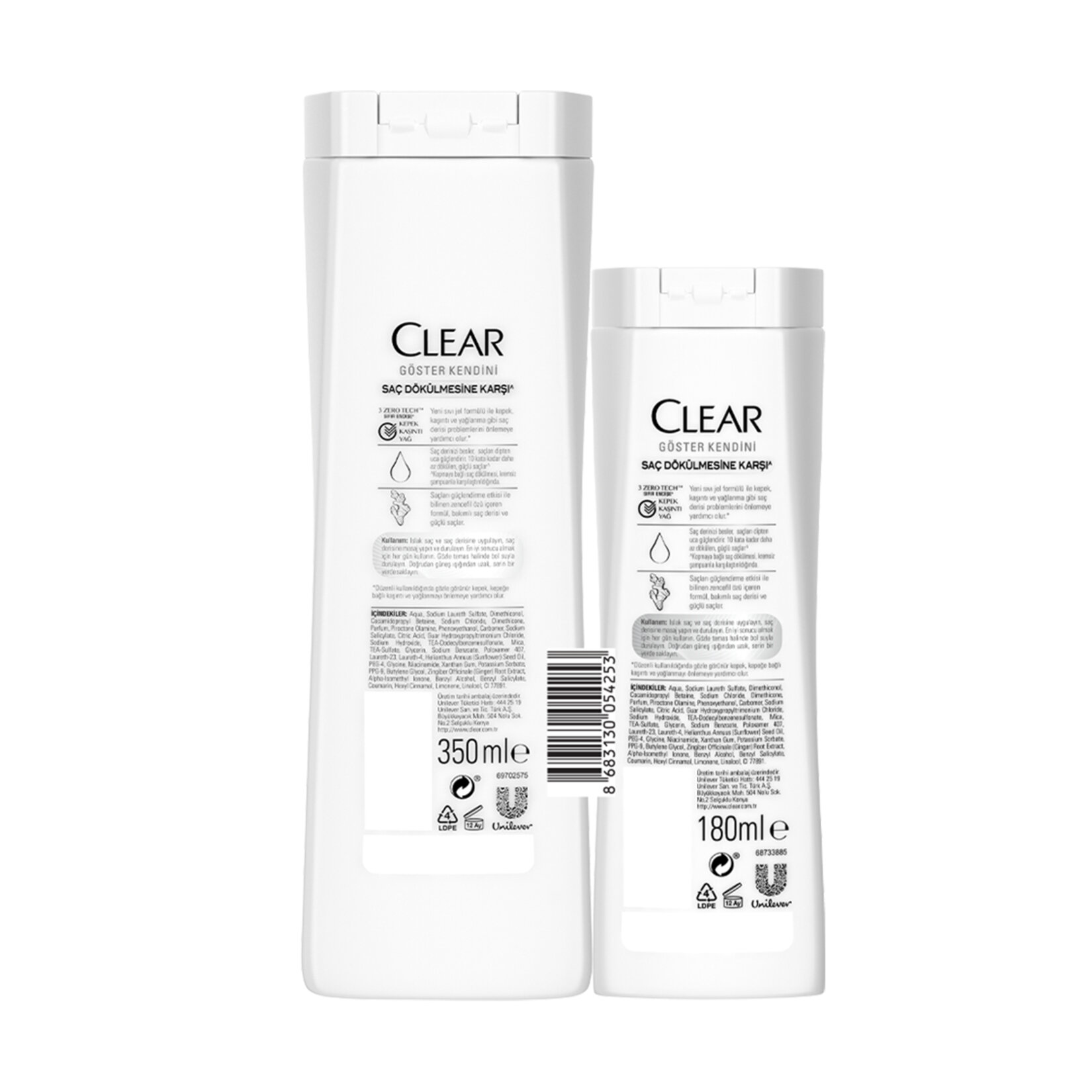 Clear Saç Dökülmesine Karşı Şampuan 350 Ml + 180 Ml - Görsel 2