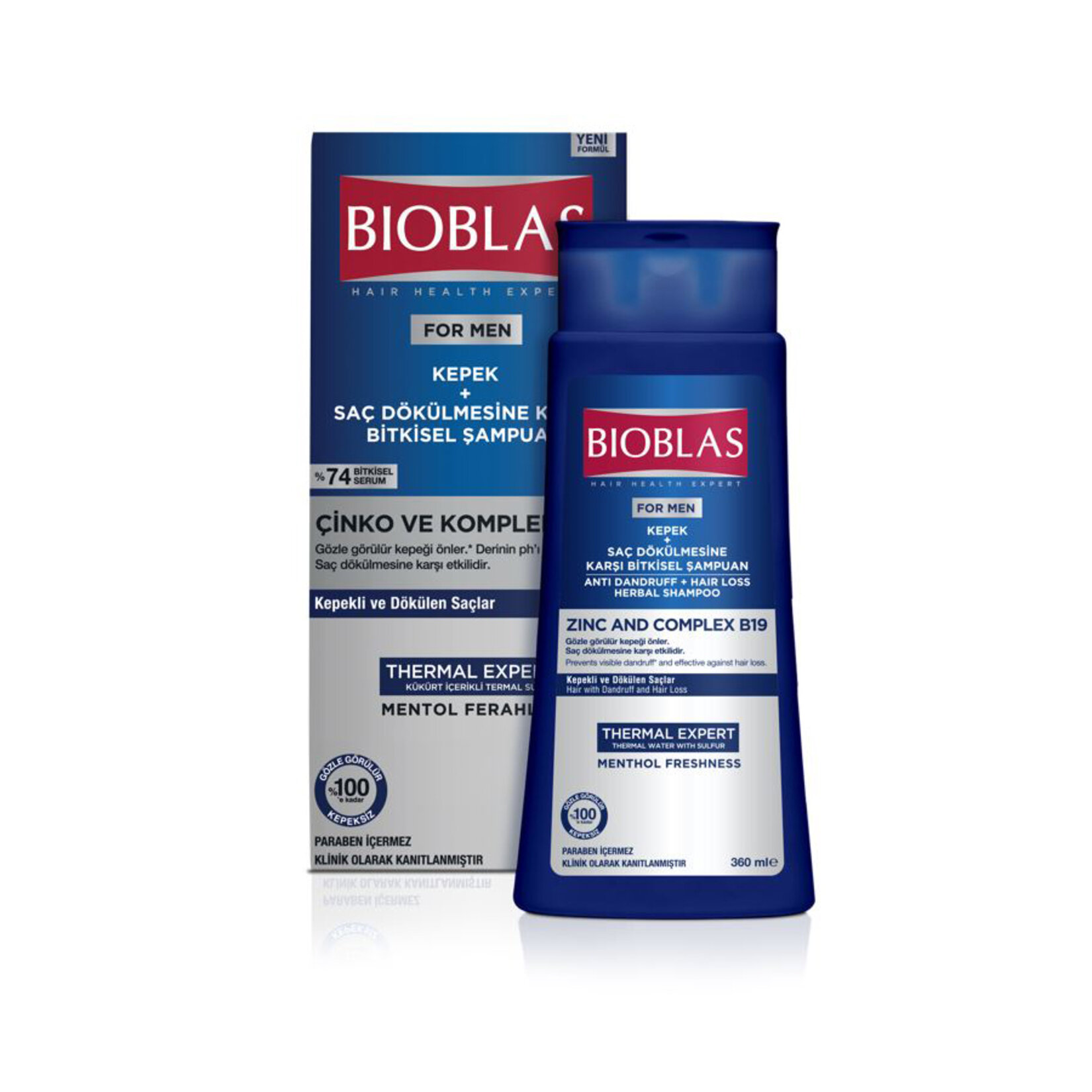 Bioblas For Men Thermal Expert Kepeğe Karşı Şampuan 360ml