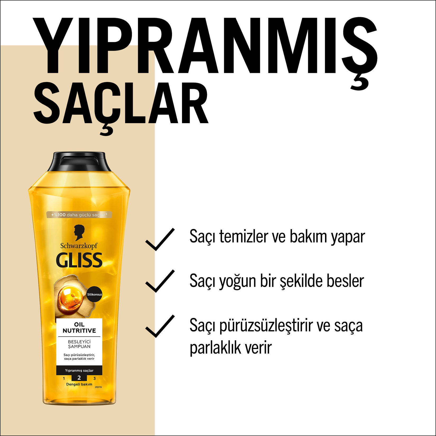 Gliss Oil Nutritive Şampuan 400 Ml - Görsel 4
