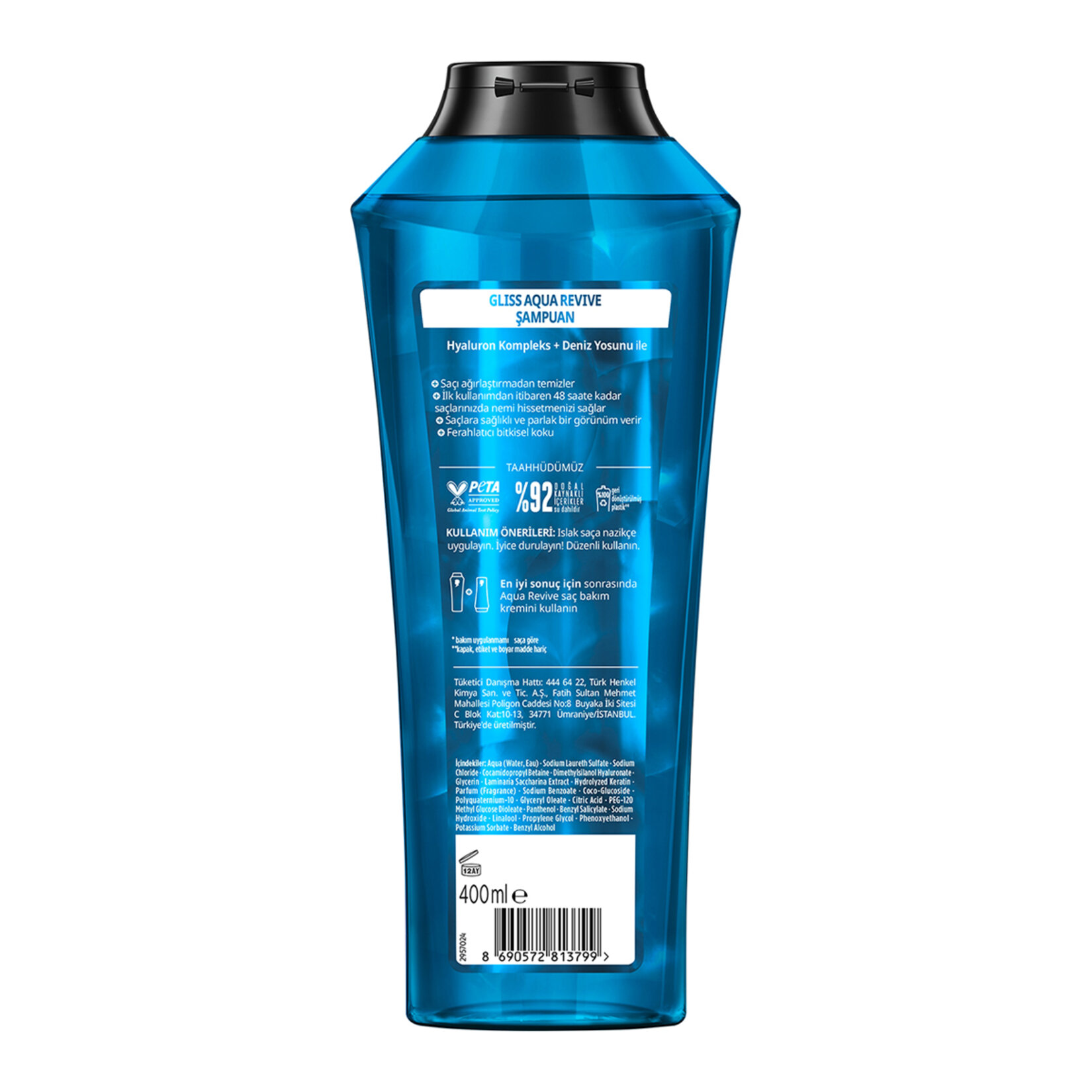 Gliss Aqua Revive Şampuan 400 Ml - Görsel 2