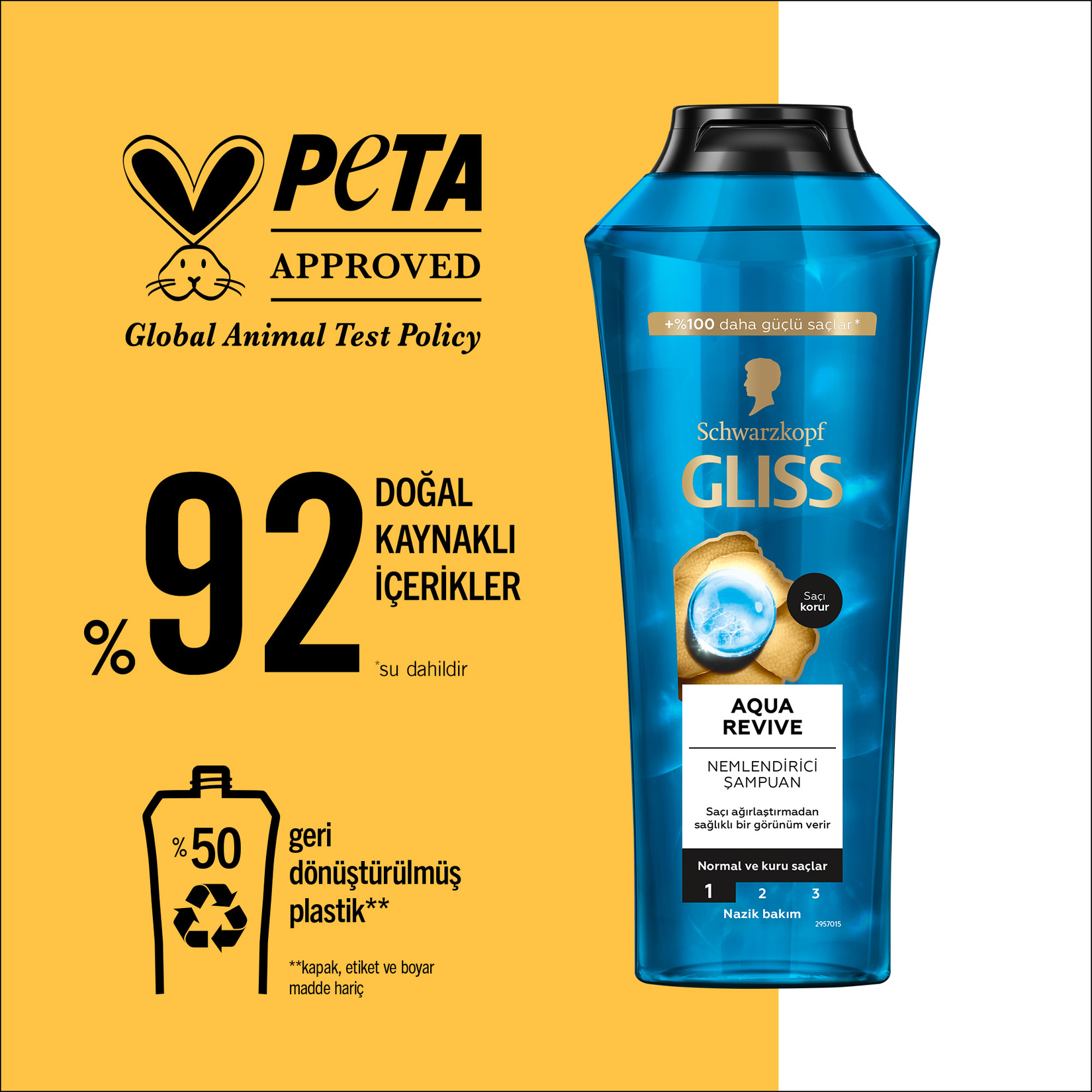 Gliss Aqua Revive Şampuan 400 Ml - Görsel 5