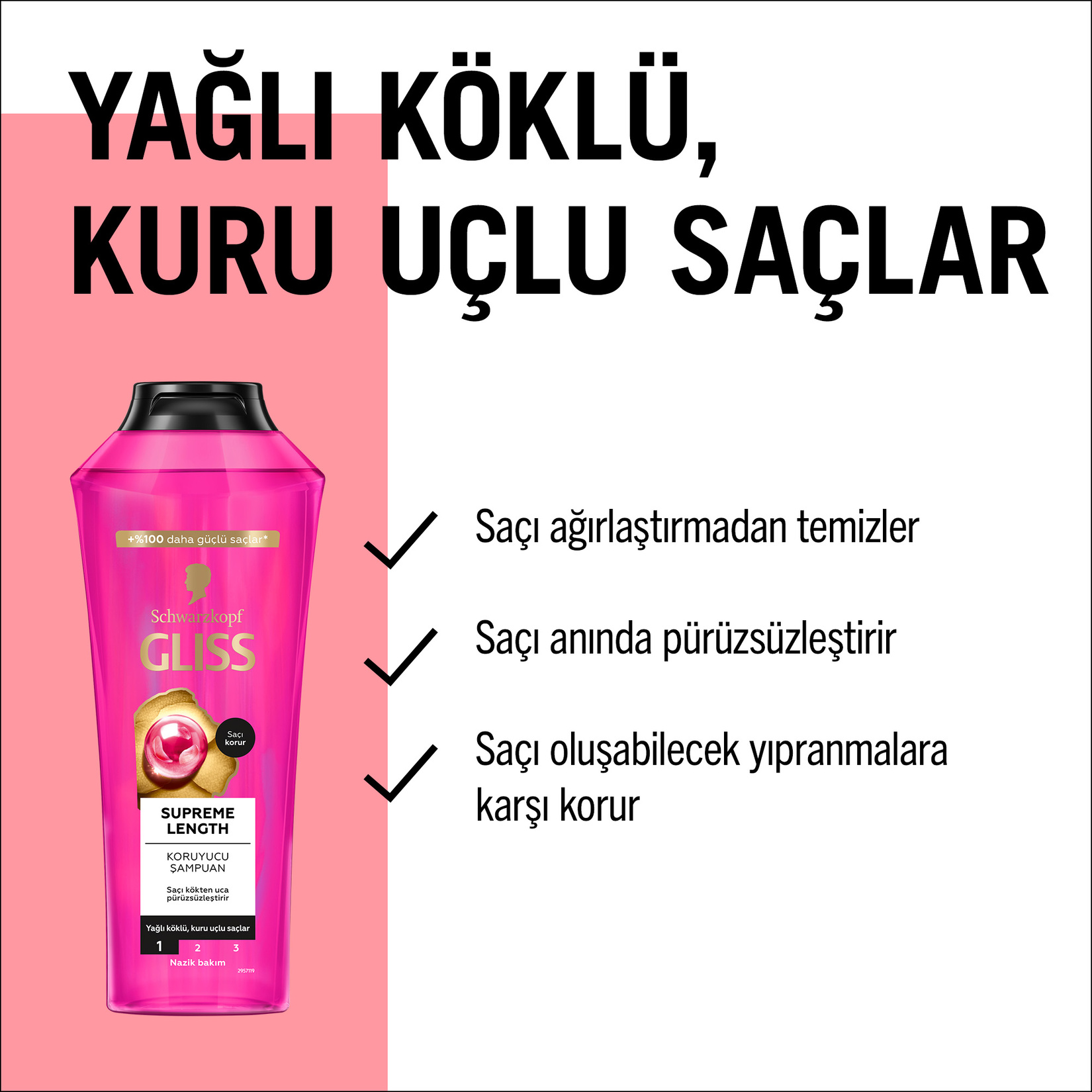 Gliss Supreme Length Şampuan 400 Ml - Görsel 4