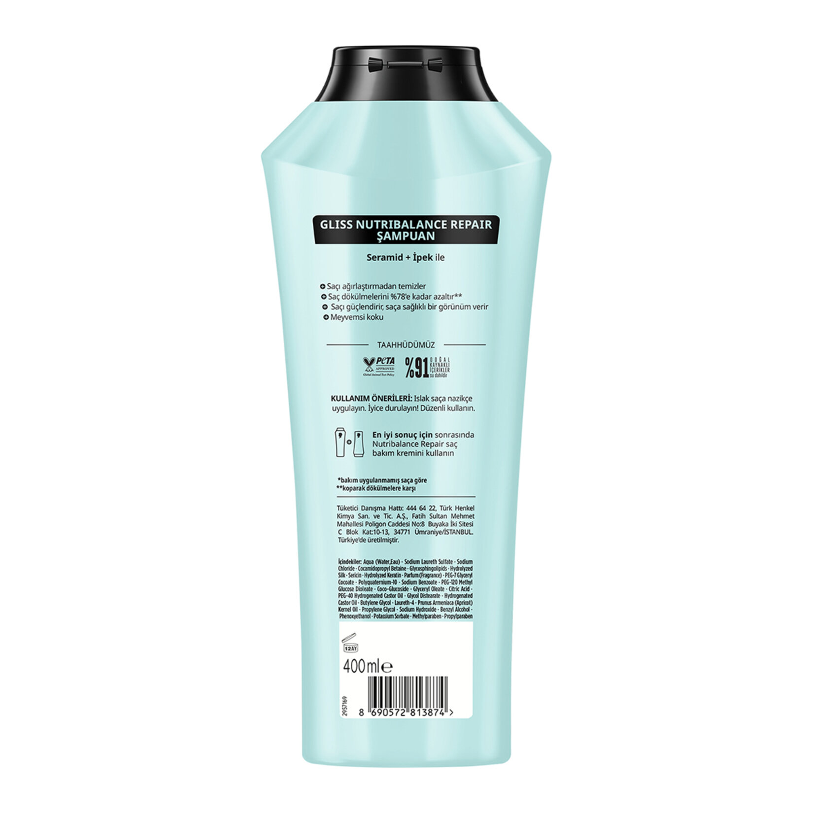 Gliss Nutribalance Repair Şampuan 400 Ml - Görsel 2