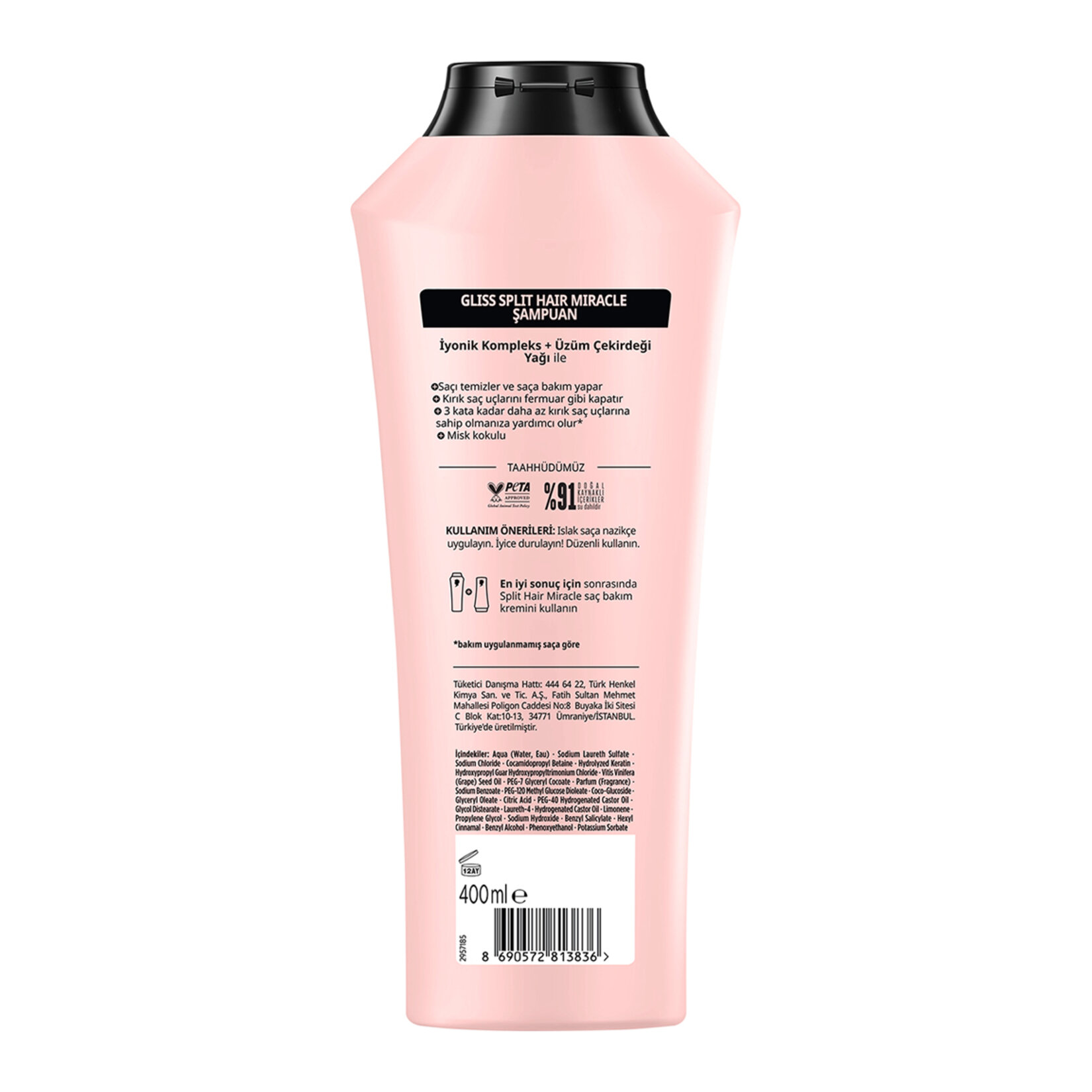 Gliss Split Hair Miracle Şampuan 400 Ml - Görsel 2
