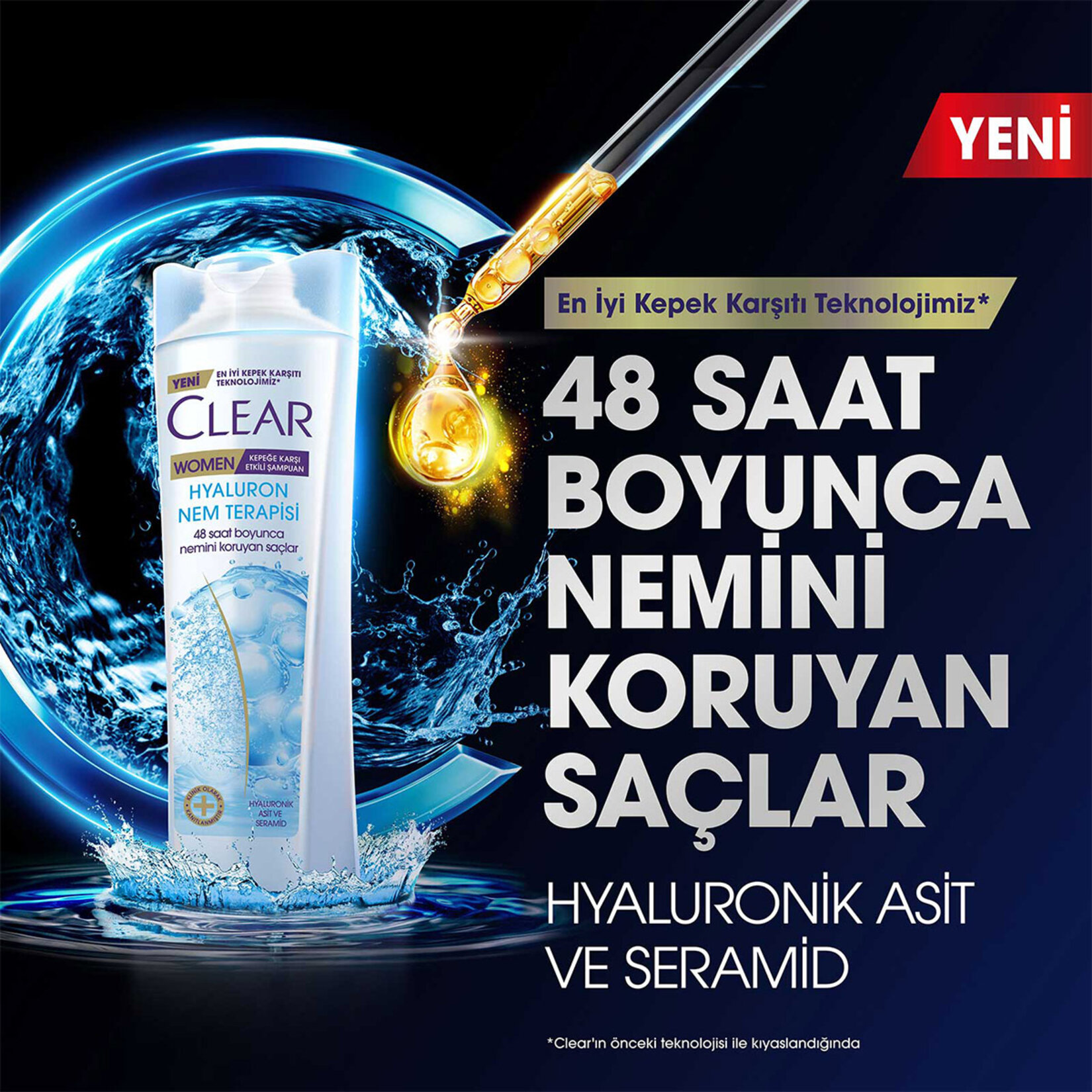 Clear Women Hyaluron Nem Terapisi Şampuan 350 Ml - Görsel 3