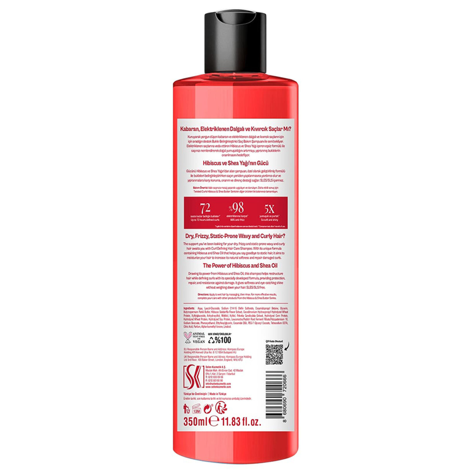 Urban Care Curls Hibiscus & Shea Butter Şampuan 350 Ml - Görsel 2
