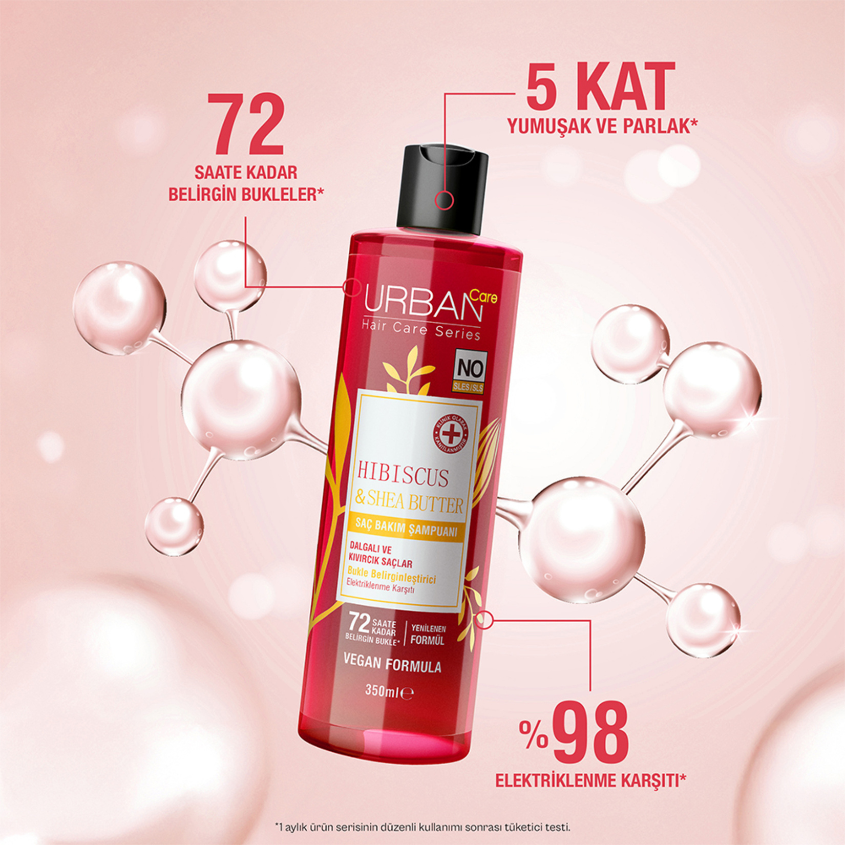 Urban Care Curls Hibiscus & Shea Butter Şampuan 350 Ml - Görsel 3