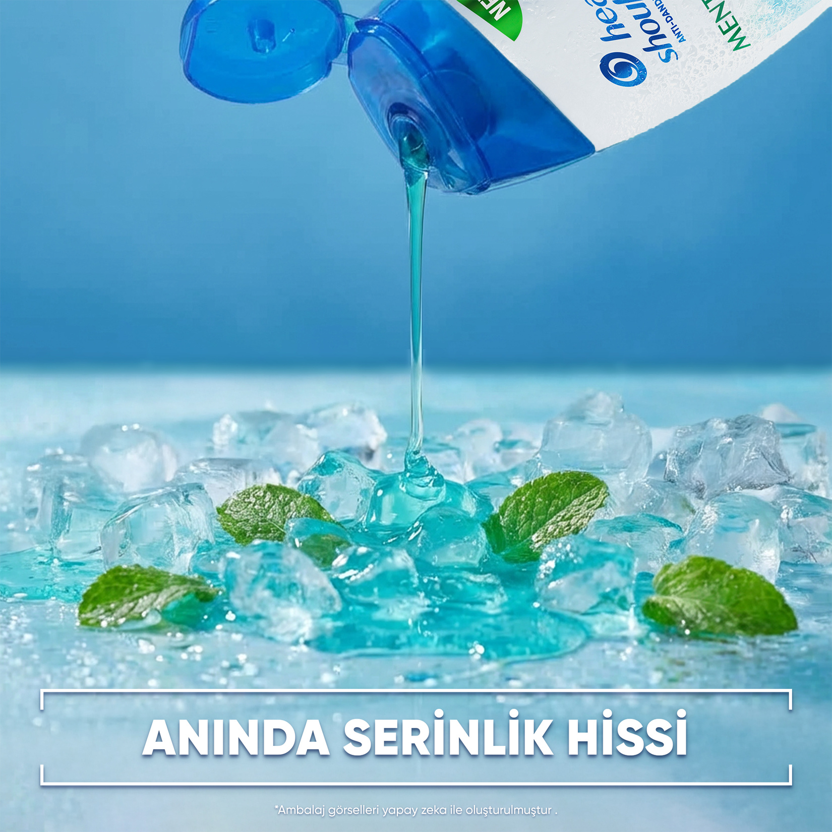 Head & Shoulders Buzlu Mentol Ferahlığı Şampuan 800 Ml - Görsel 3