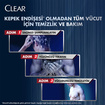 Clear Men 3 in 1 Şampuan & Duş Jeli Ferahlatıcı Mentol Etkisi Saç Yüz Vücut İçin 350 ml - Görsel 4