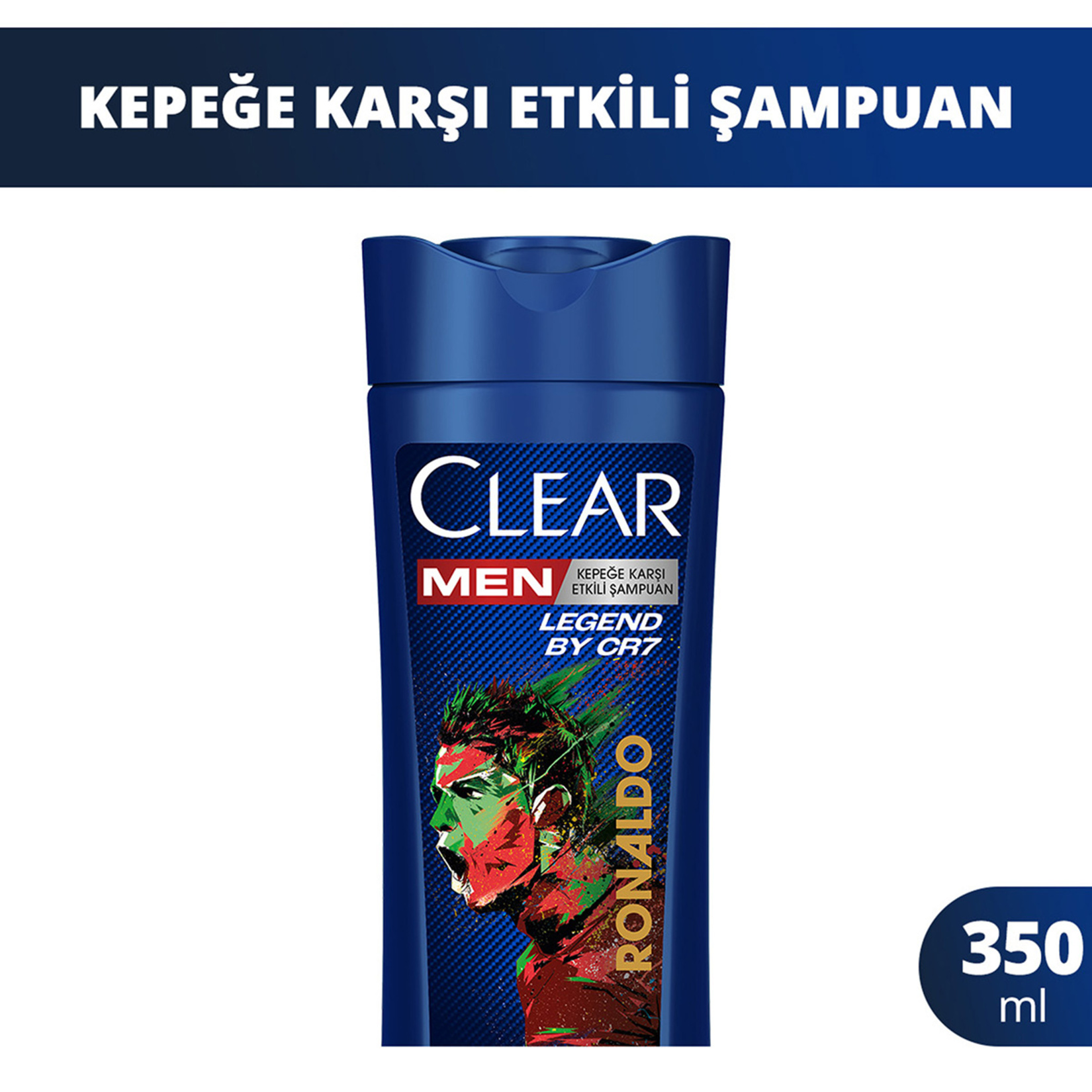 Clear Men Kepeğe Karşı Etkili Şampuan Legend By CR7 Cristiano Ronaldo 350 ml - Görsel 2