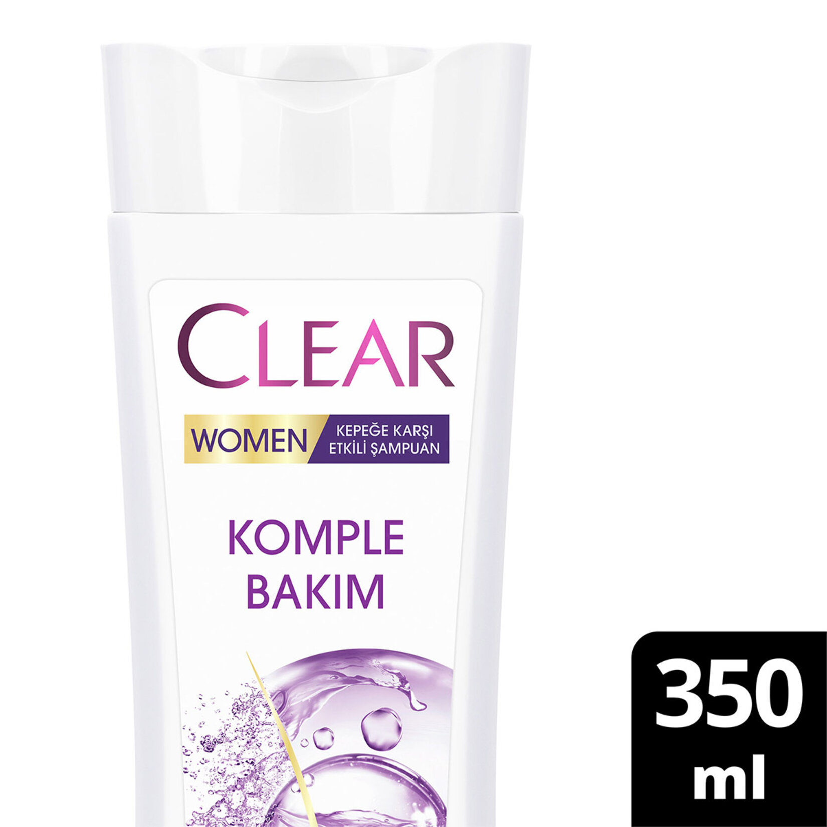 Clear Women Kepeğe Karşı Etkili Şampuan Komple Bakım Vitamin Kompleksi 350 ml - Görsel 2
