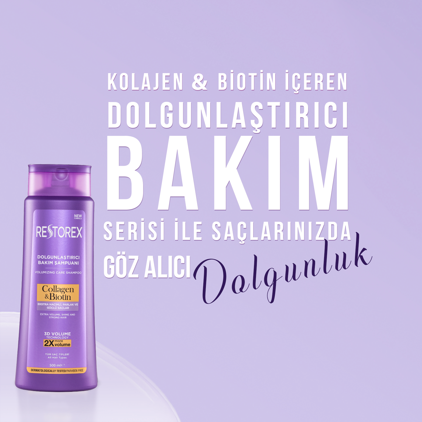 Restorex Şampuan (Kolajen Biotin) 500 Ml - Görsel 3