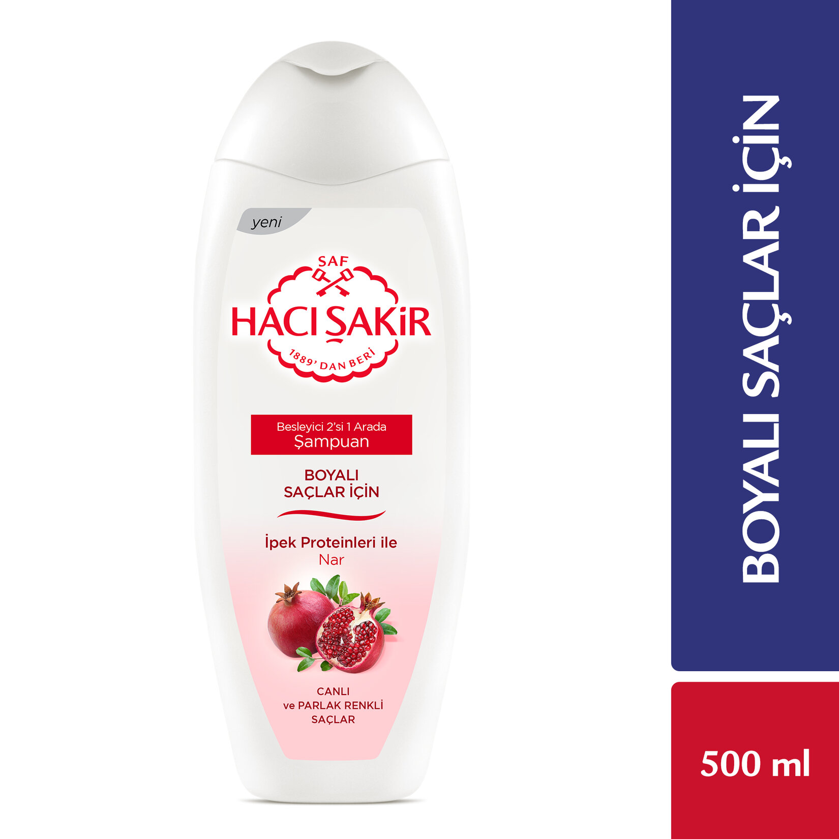 Hacı Şakir Boyalı Saçlar İçin Nar Özlü Şampuan 500 Ml - Görsel 2