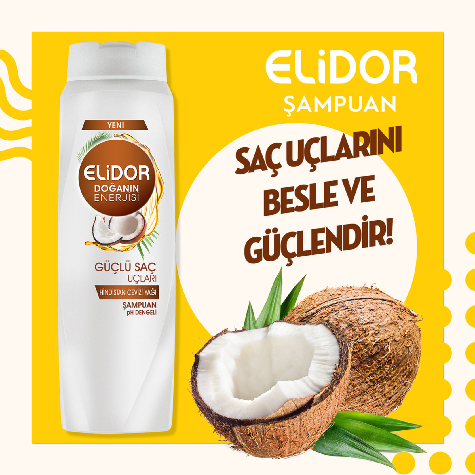 Elidor Doğanın Enerjisi Güçlü Saç Uçları Şampuan 500 Ml - Görsel 4