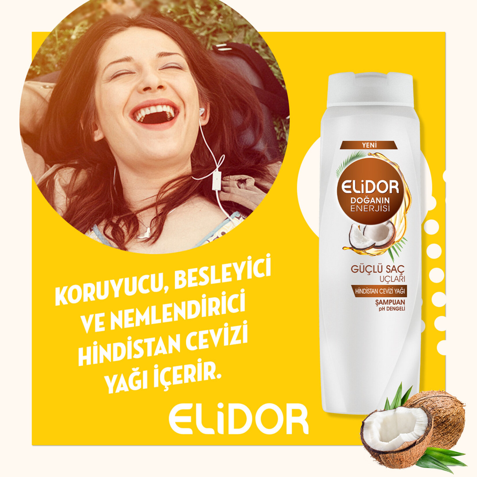 Elidor Doğanın Enerjisi Güçlü Saç Uçları Şampuan 500 Ml - Görsel 5