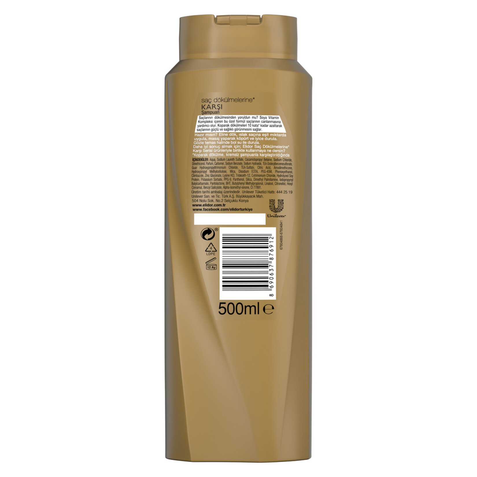 Elidor Saç Dökülmesine Karşı Şampuan 500 Ml - Görsel 3