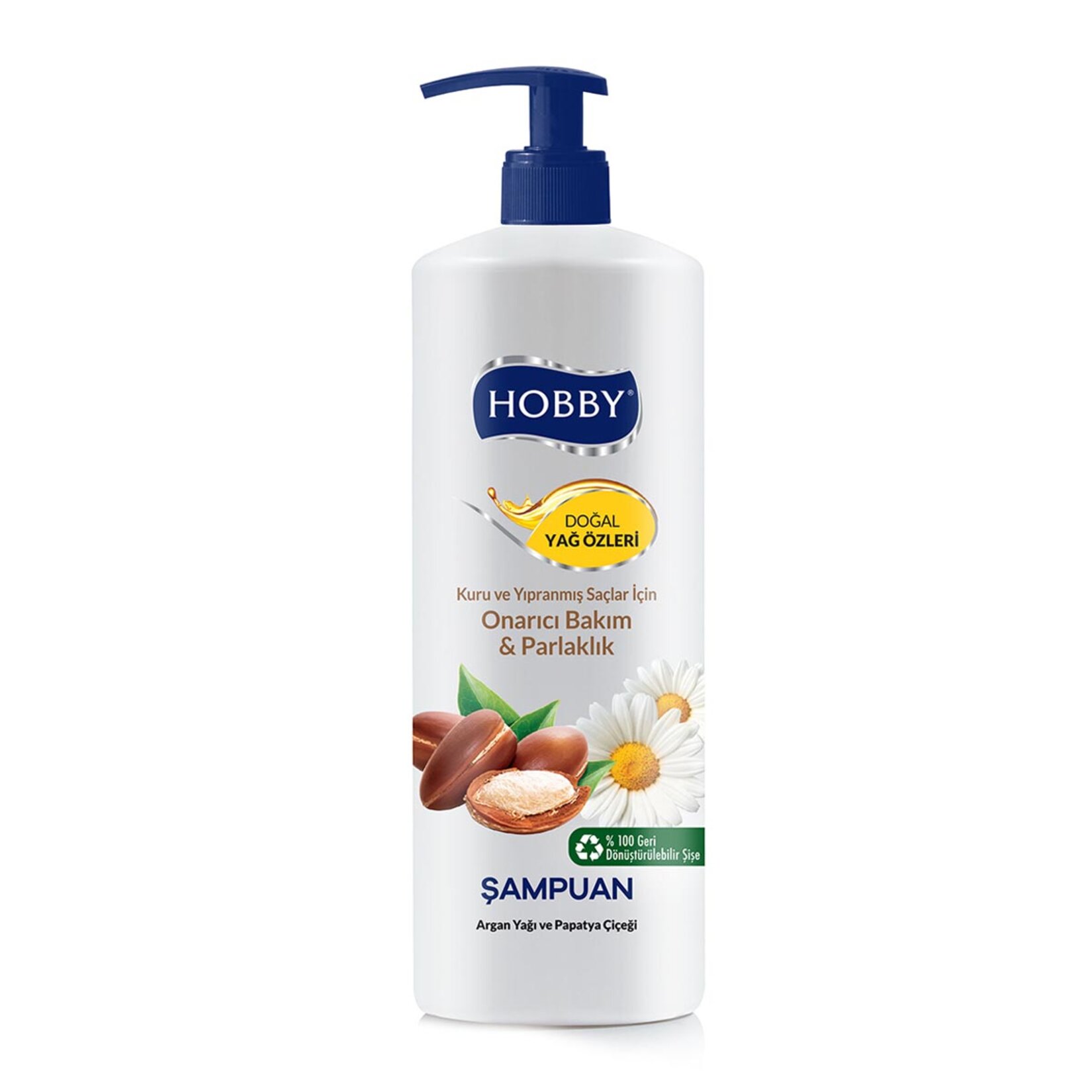 Hobby Onarıcı Bakım Argan Papatya Şampuan 1L