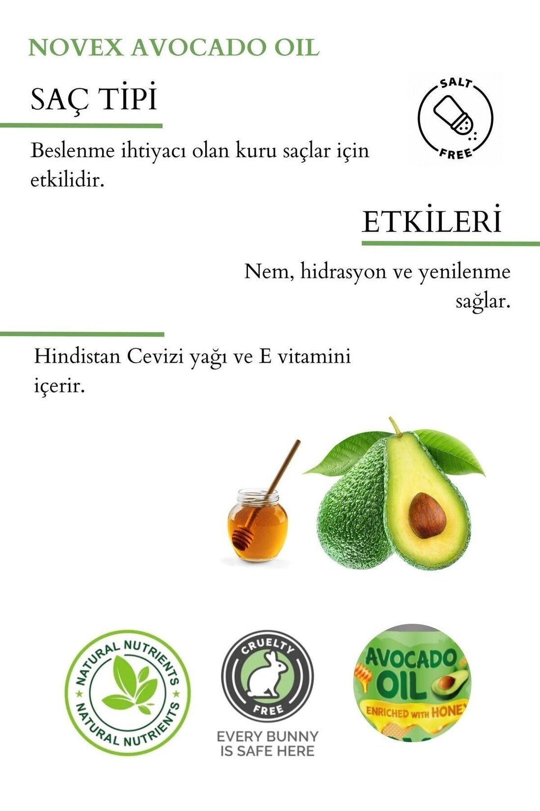 Novex Avokado Yağı İçeren Şampuan 300 Ml - Görsel 2