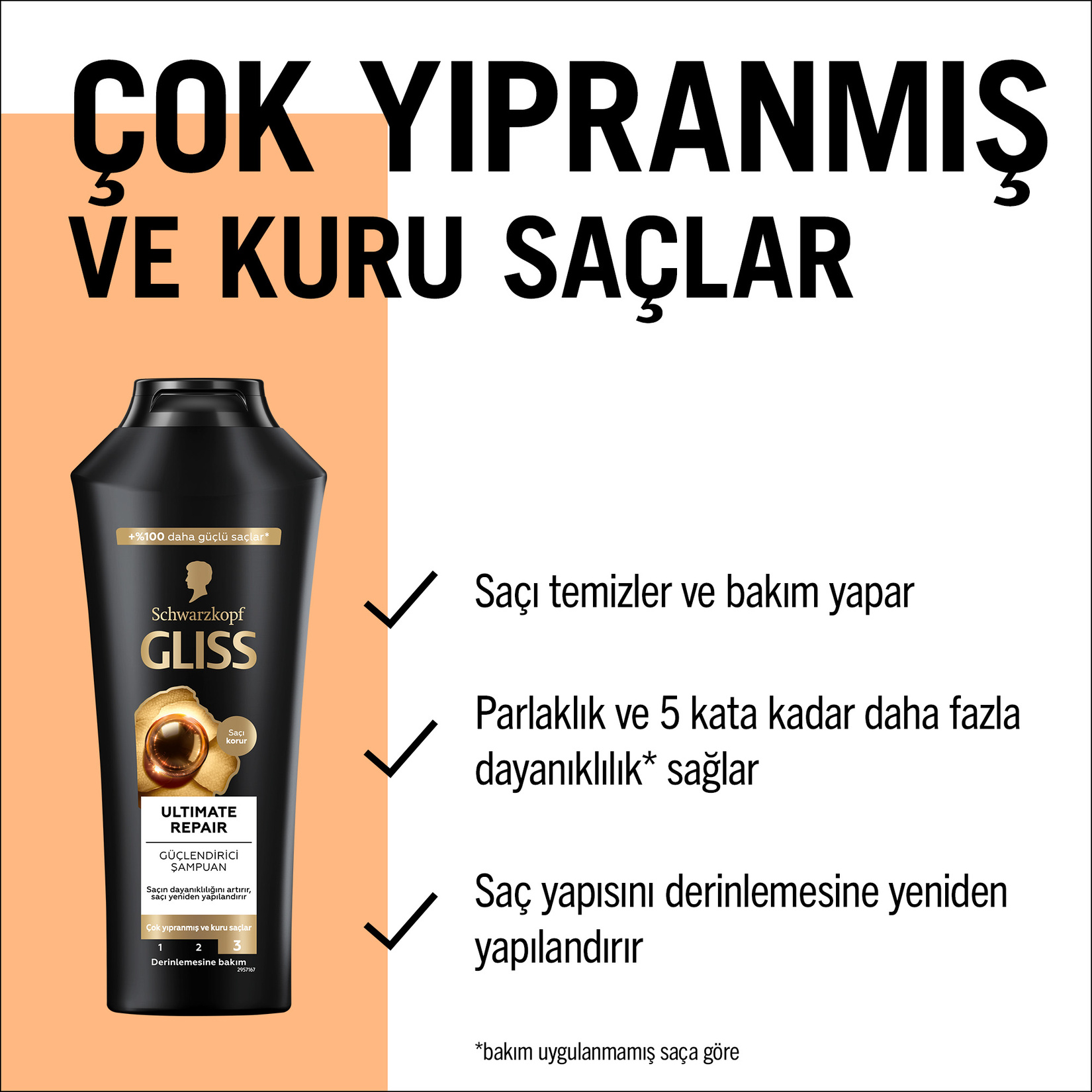 Gliss Ultımate Repair Şampuan 400 Ml - Görsel 4
