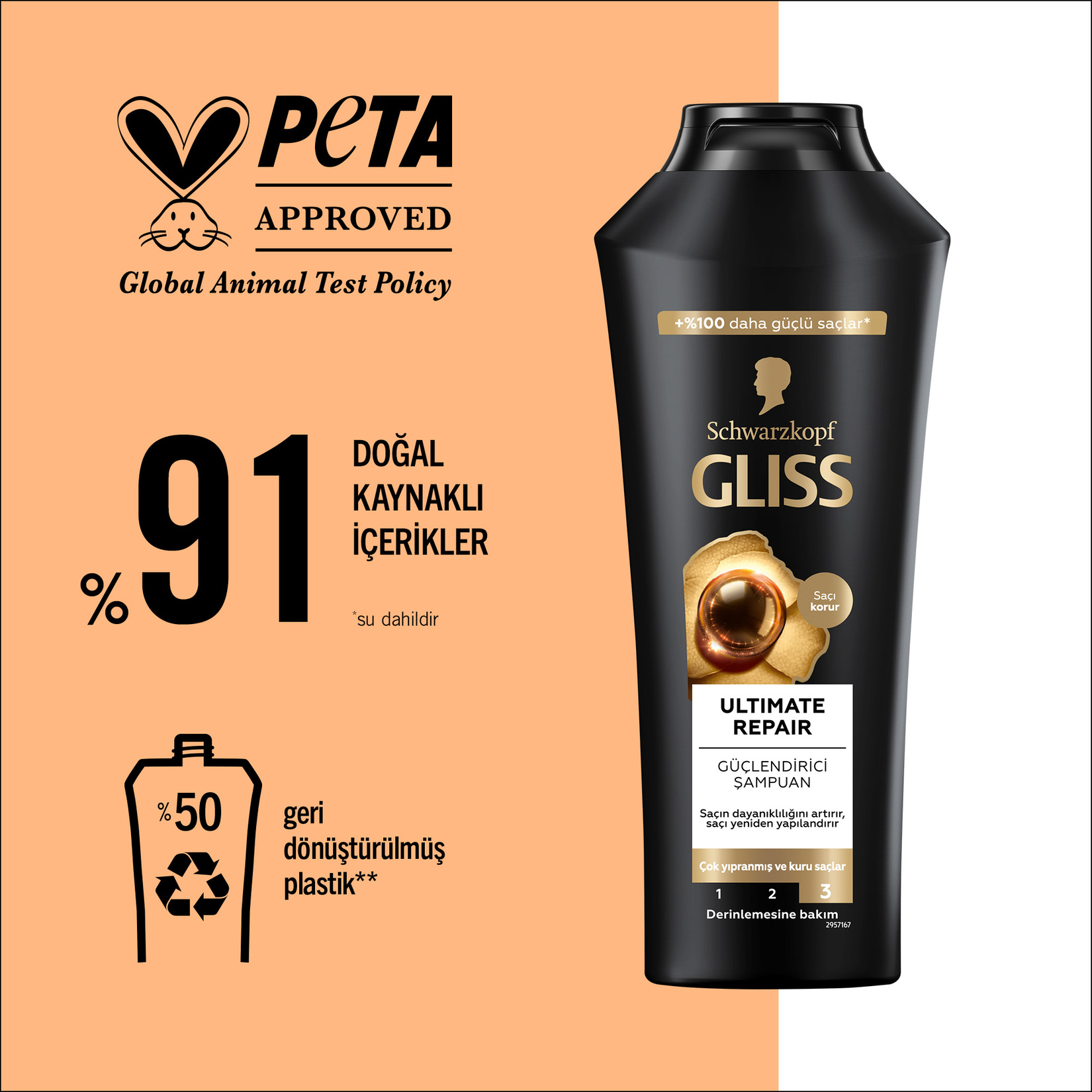 Gliss Ultımate Repair Şampuan 400 Ml - Görsel 5