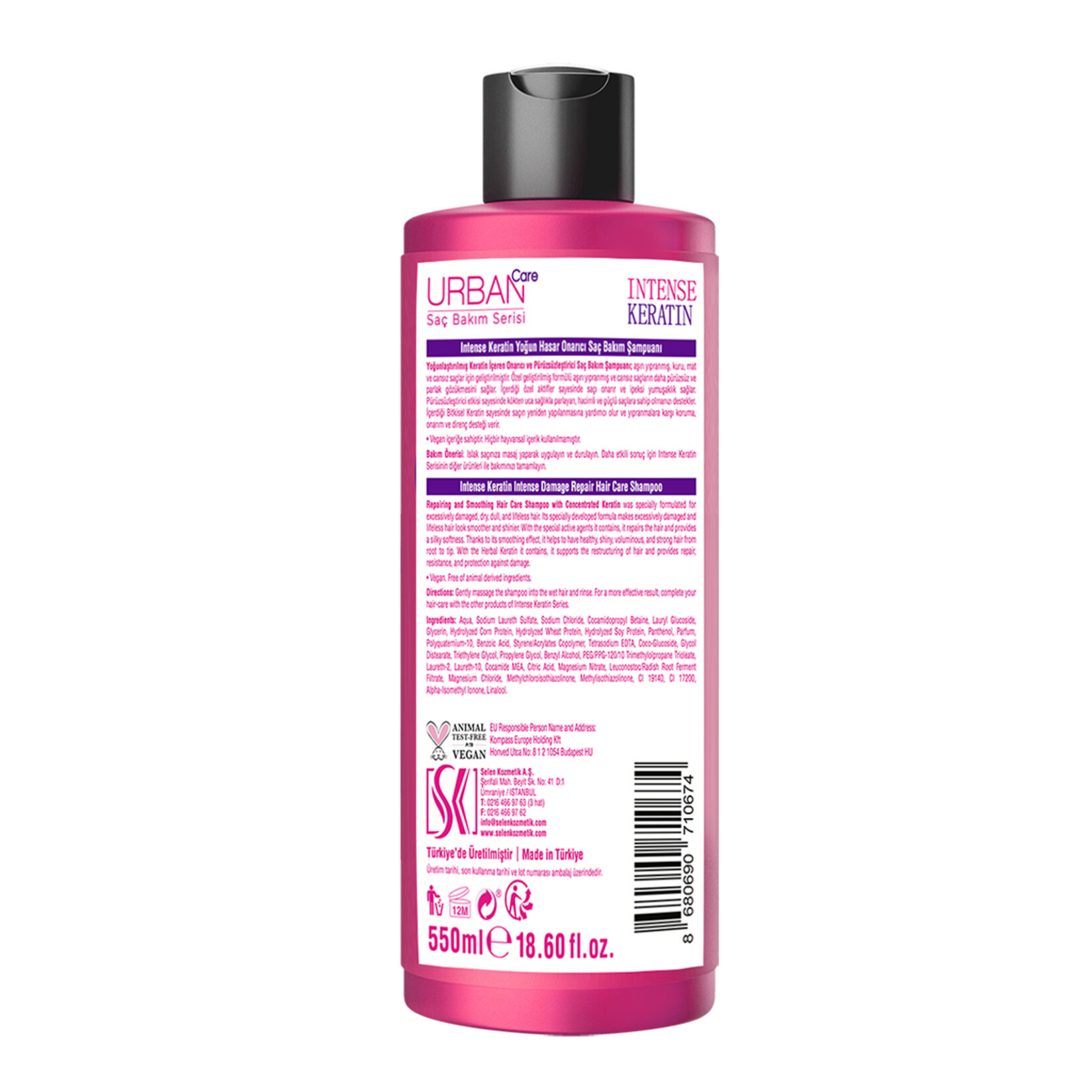 Urban Care Intense Keratin Şampuan 550 Ml - Görsel 2