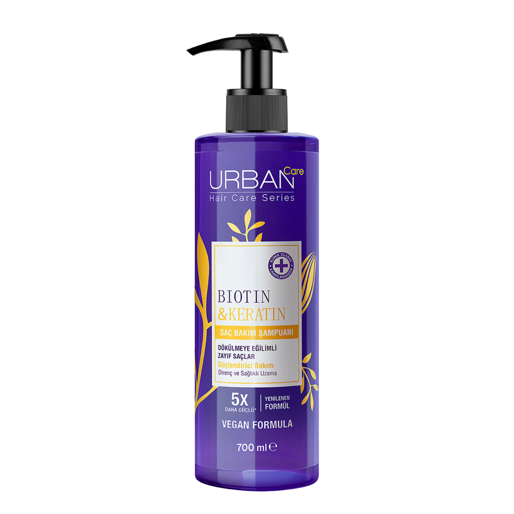 Urban Care Biotin & Keratin Dökülmeye Eğimli Saç Şampuanı 700 Ml - Görsel 1