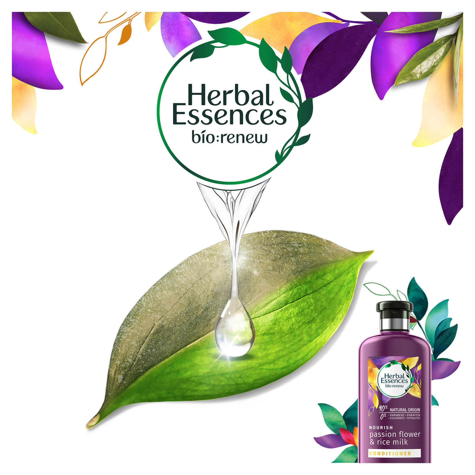 Herbal Essences Saç Bakım Kremi Besleyici Çarkıfelek Çiçeği ve Pirinç Sütü 360 ml - Görsel 3