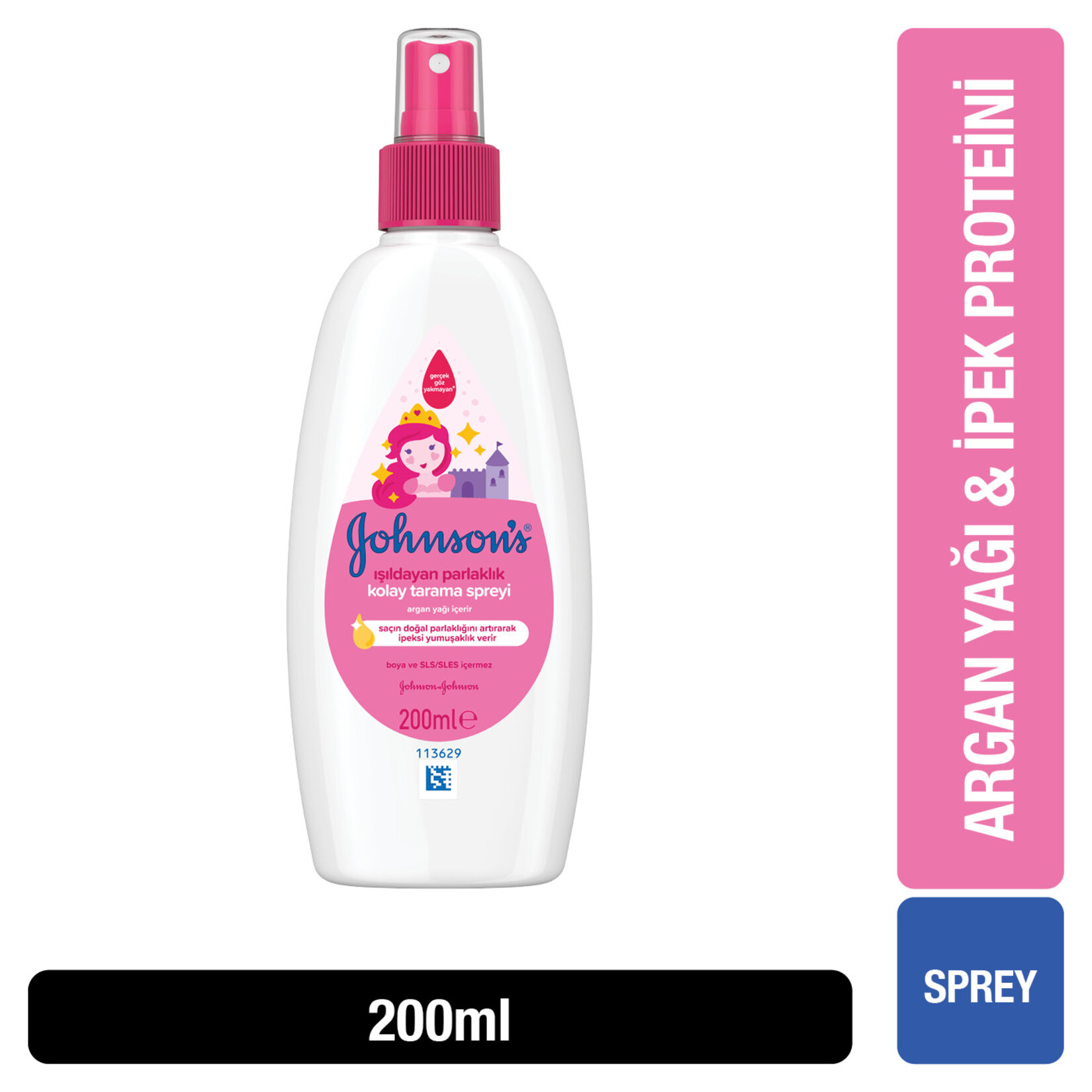 Johnson's Baby Işıldayan Parlaklık Argan Yağı İçeren Çocuklar İçin Kolay Tarama Spreyi 200 Ml - Görsel 2