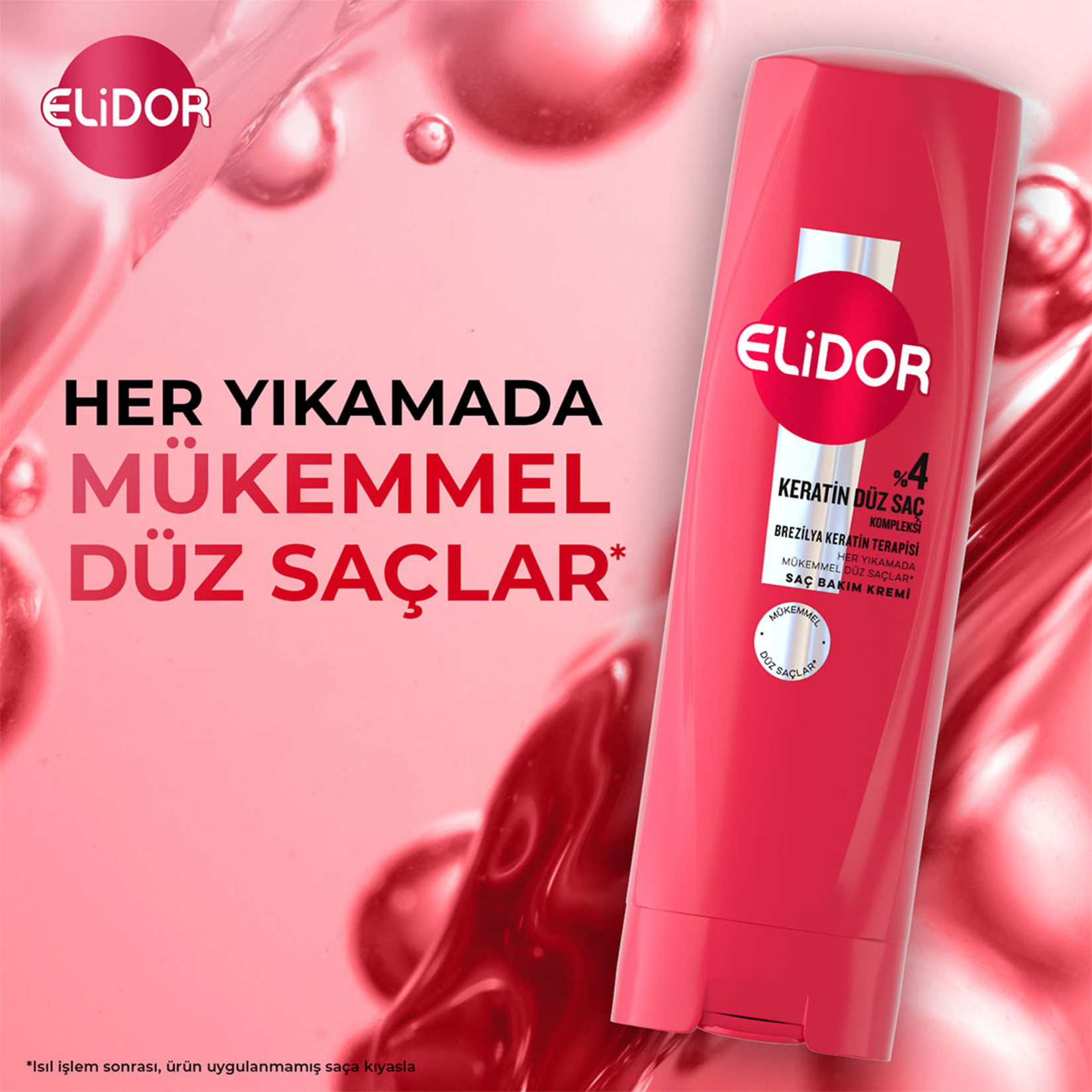 Elidor Saç Bakım Kremi Brezilya Keratin Terapisi 350 Ml - Görsel 2