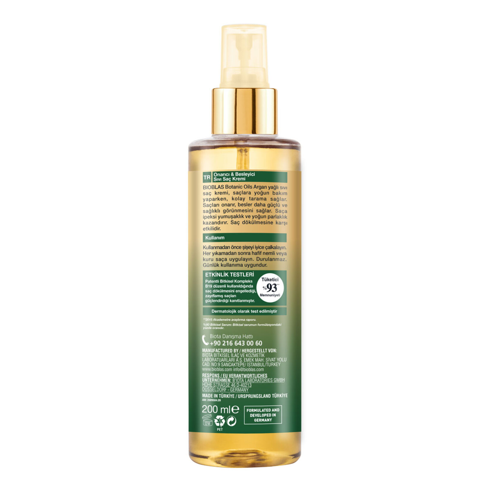 Bioblas Argan Sıvı Saç Kremi 200 Ml - Görsel 2