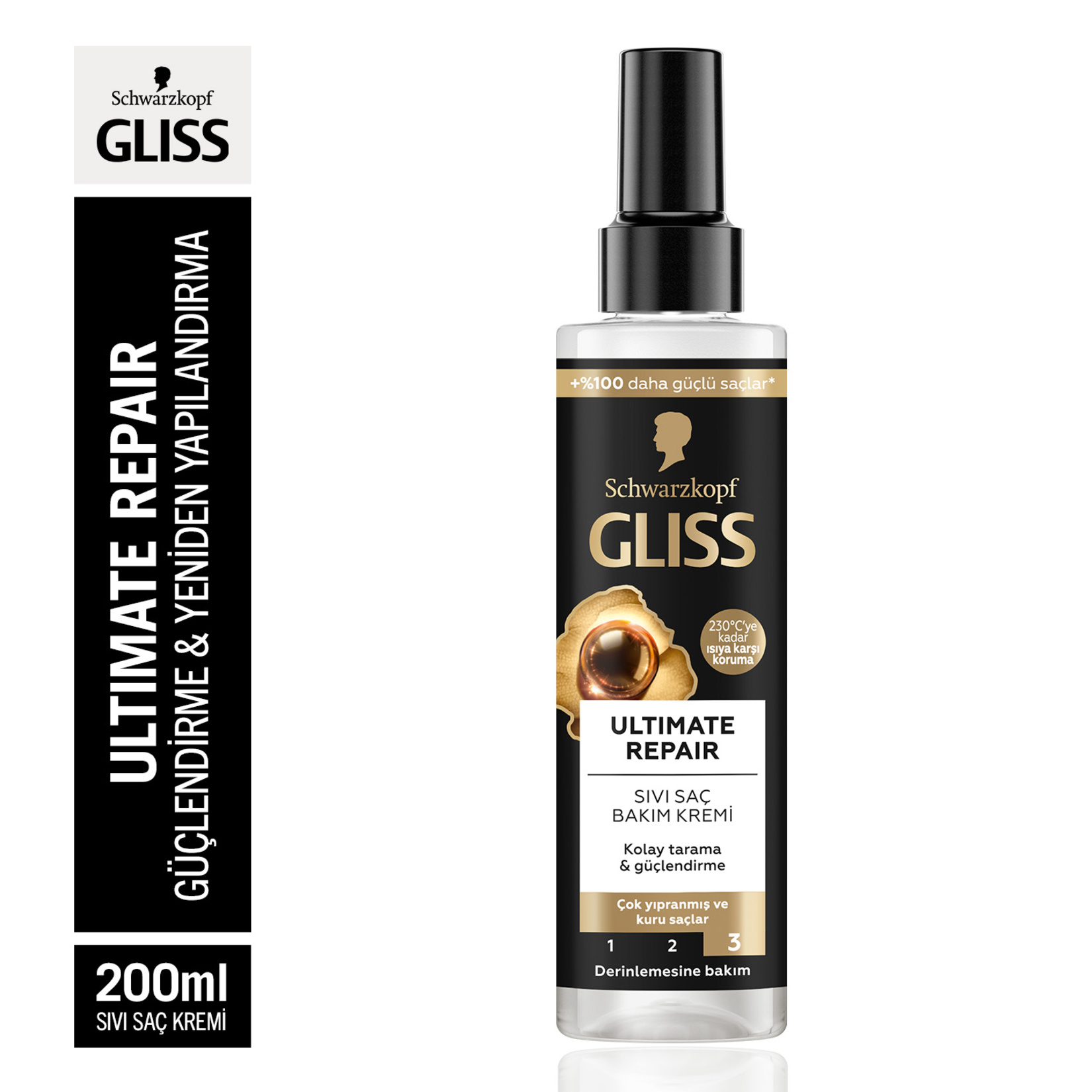 Gliss Ultimate Repair Sıvı Saç Kremi 200 Ml - Görsel 3