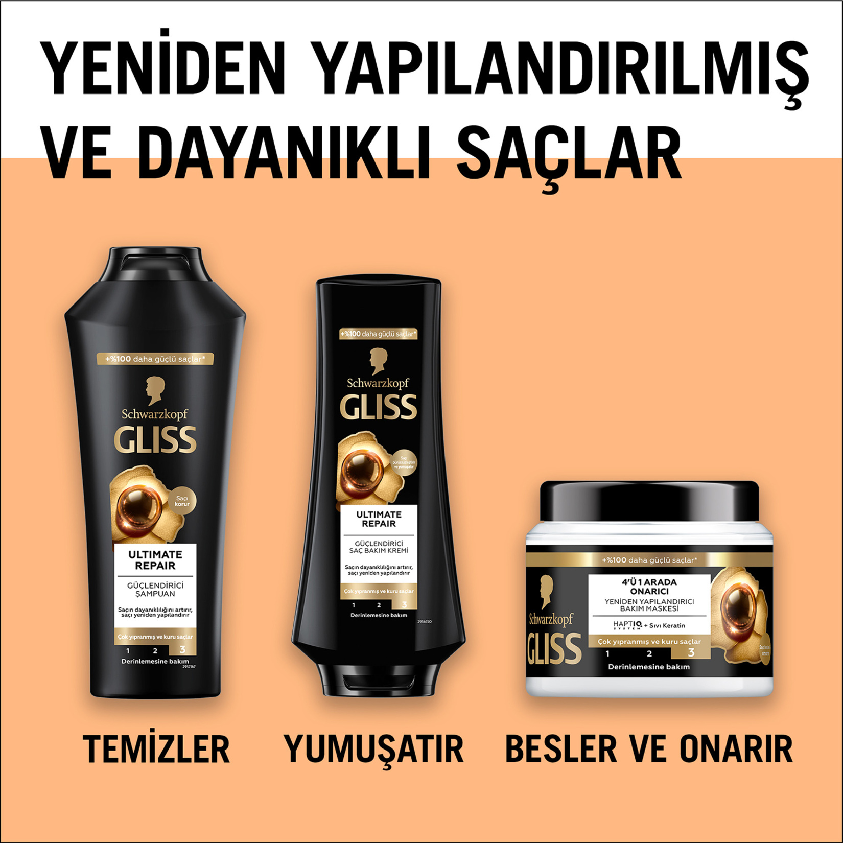 Gliss Ultimate Repair Sıvı Saç Kremi 200 Ml - Görsel 7