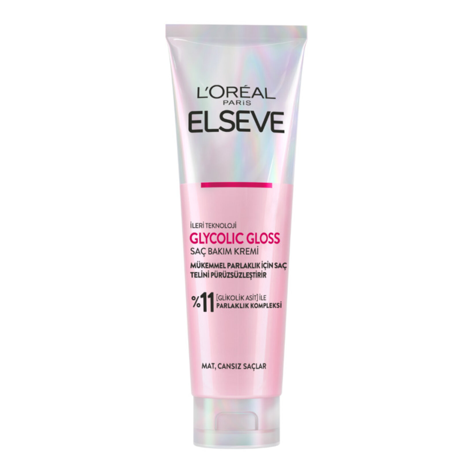 L'Oréal Paris Elseve Glycolic Gloss Pürüzsüzleştirici Saç Kremi 150 Ml - Görsel 1