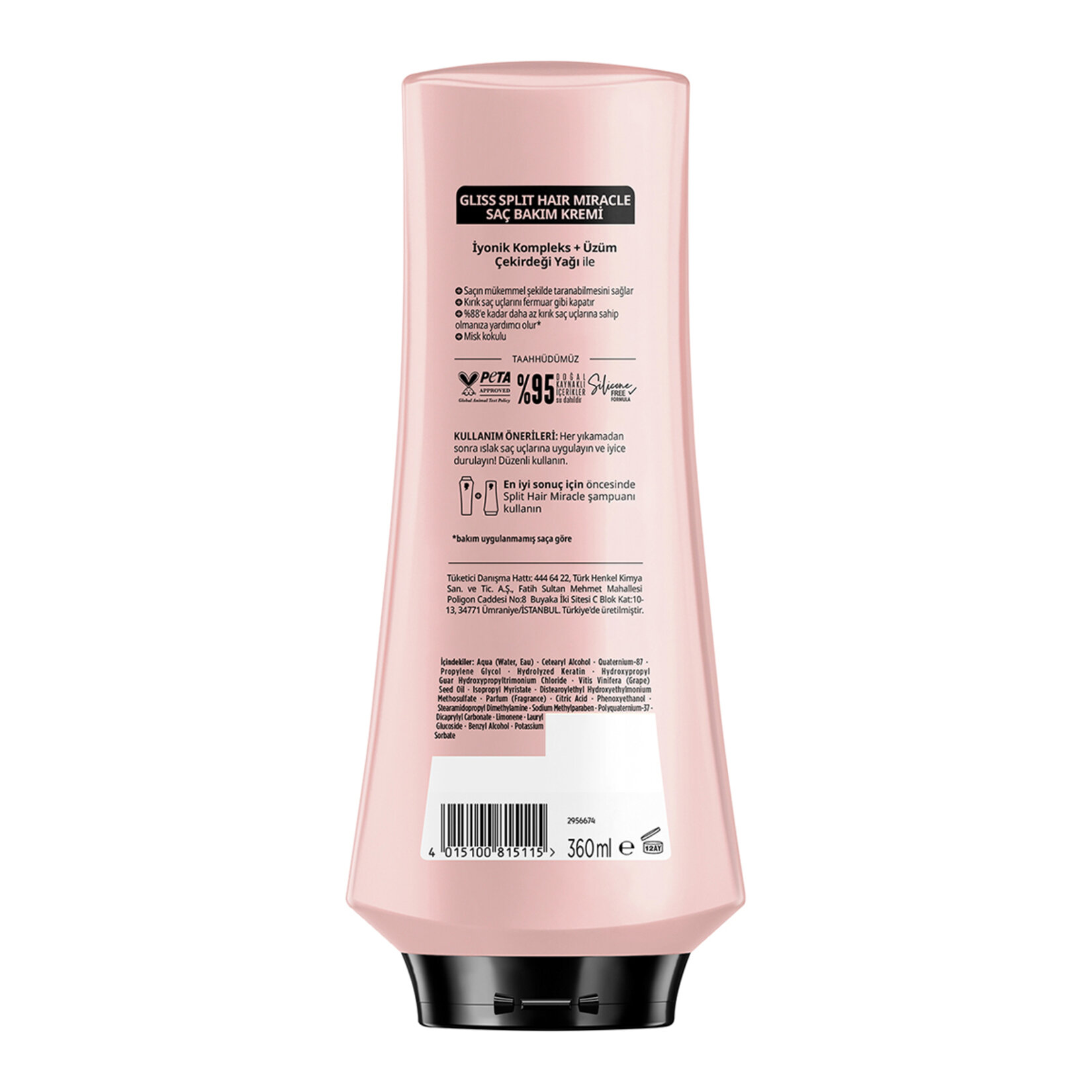 Gliss Split Hair Mıracle Saç Kremi 360 Ml - Görsel 2