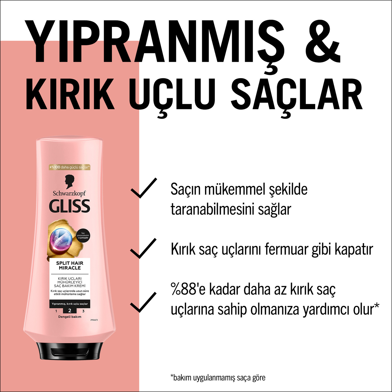 Gliss Split Hair Mıracle Saç Kremi 360 Ml - Görsel 4