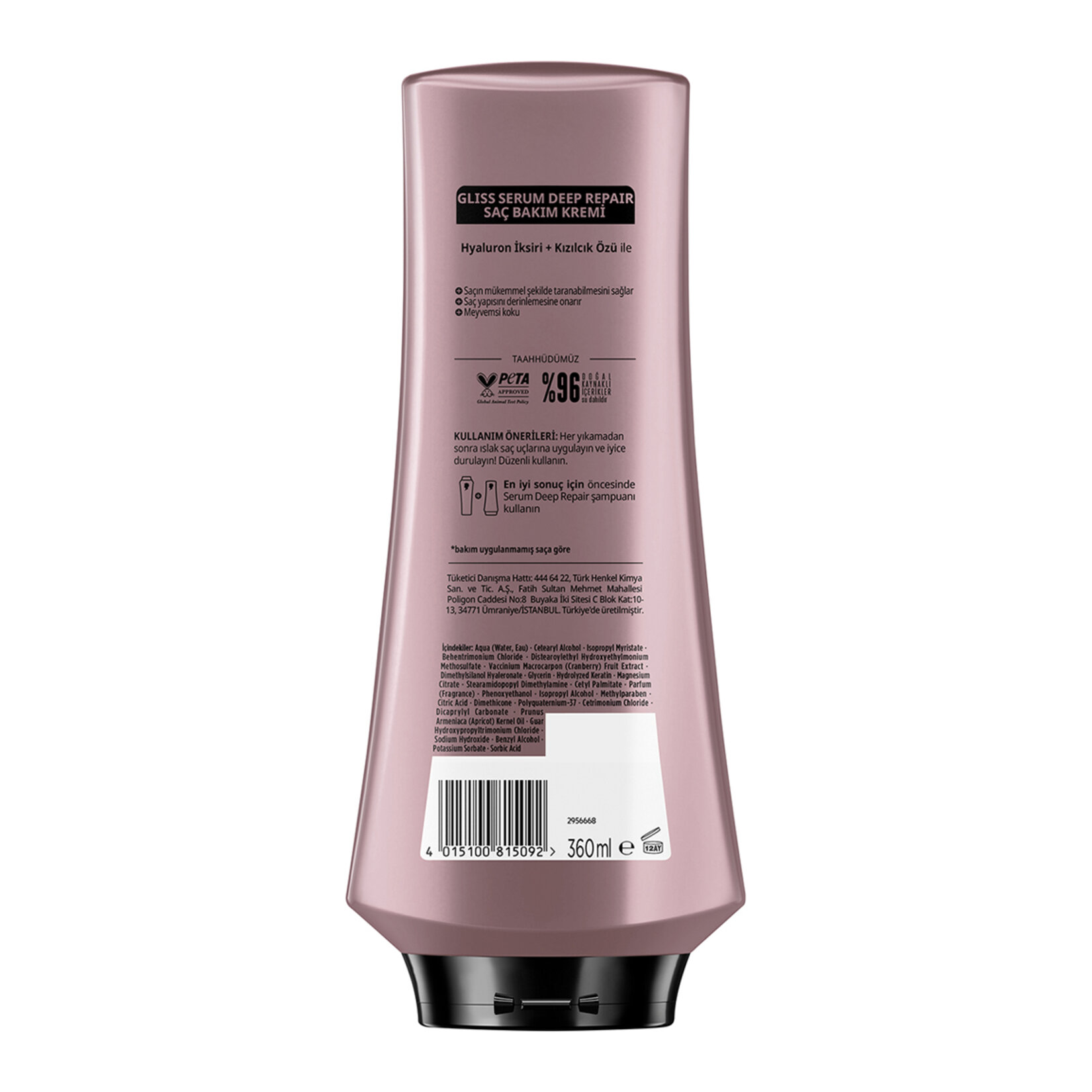 Gliss Serum Deep Repair Saç Kremi 360 Ml - Görsel 2