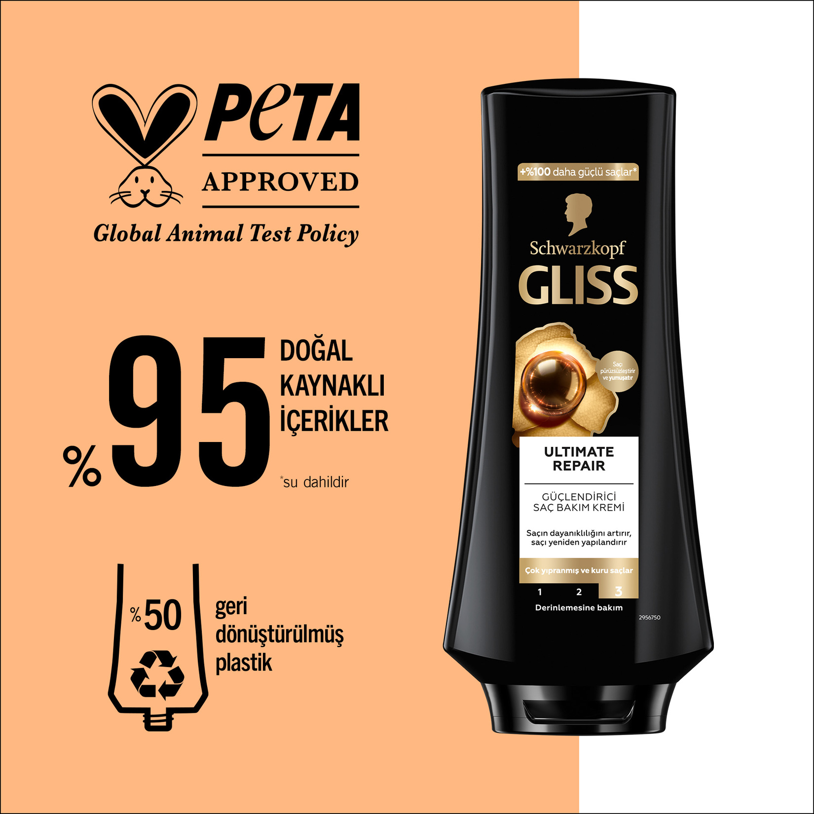 Gliss Ultımate Repair Saç Kremi 360 Ml - Görsel 5