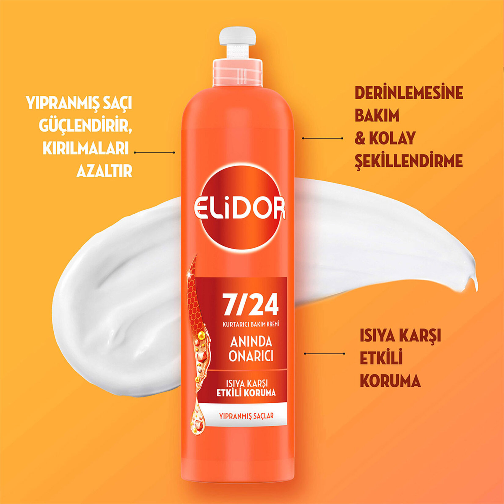Elidor 7/24 Anında Onarıcı Yıpranmış Saçlar 240 Ml - Görsel 3
