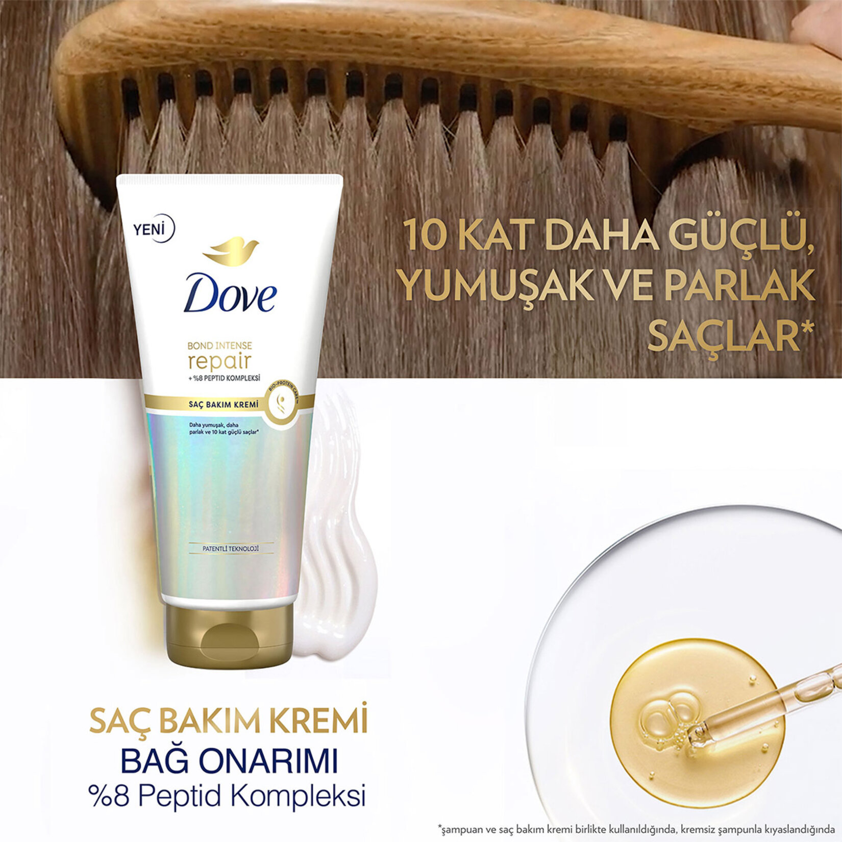 Dove Bond Intense Repair Saç Bakım Kremi 170 Ml - Görsel 3